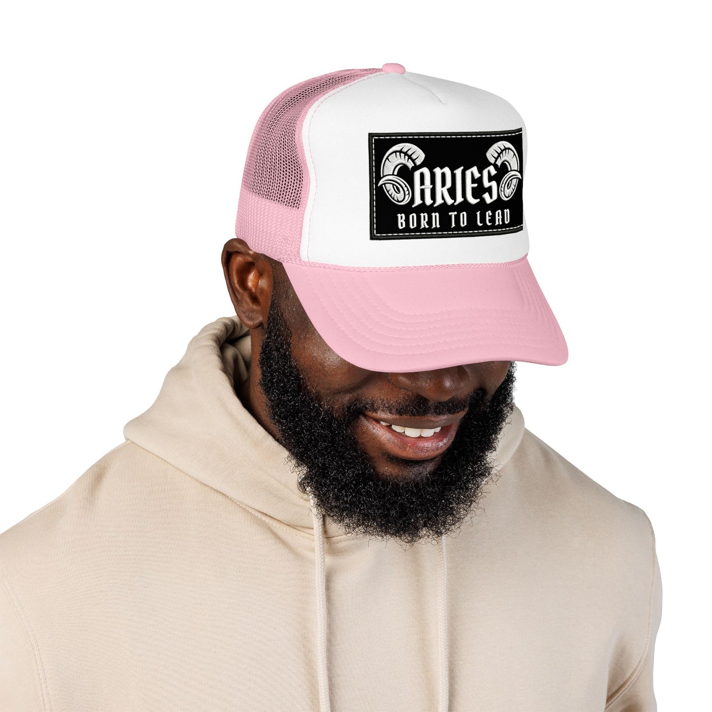 Trucker Hat - Aries 'Born to Lead' Zodiac Cap