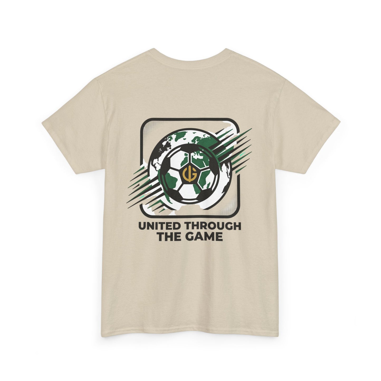 Soccer T-Shirt — "United Through the Game" Graphic Tee