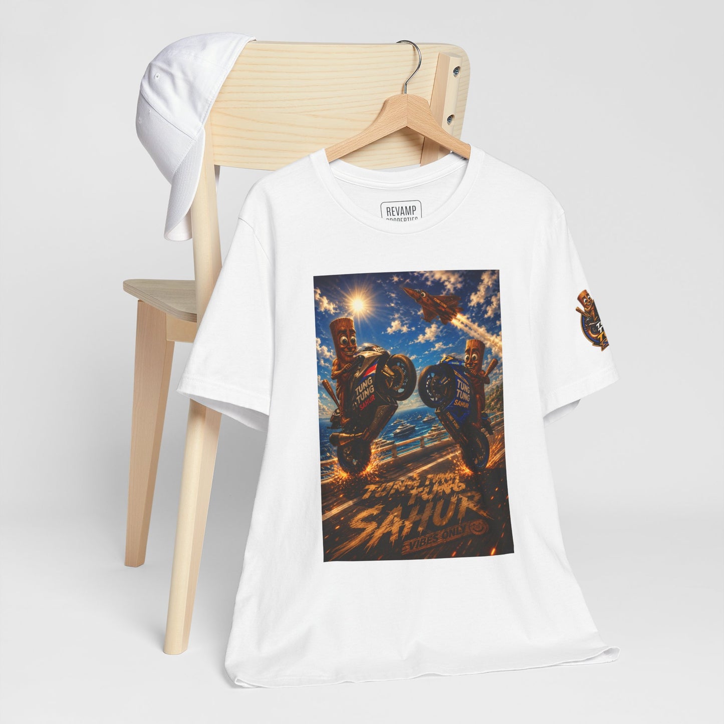 Motorcycle Stunt Tee — Sahara Riders Graphic T-Shirt