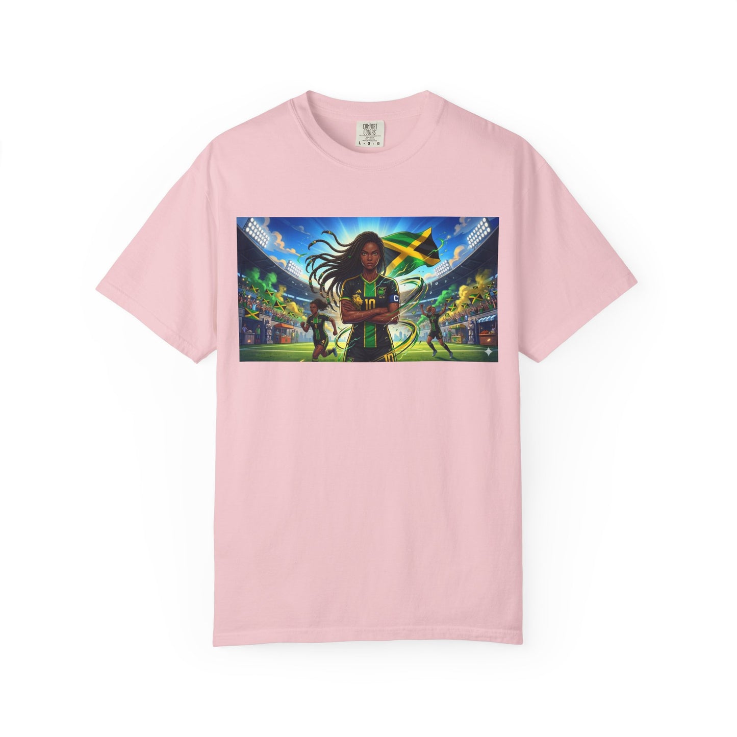 Jamaican Soccer Captain T-Shirt — Rasta Player Stadium Graphic Tee