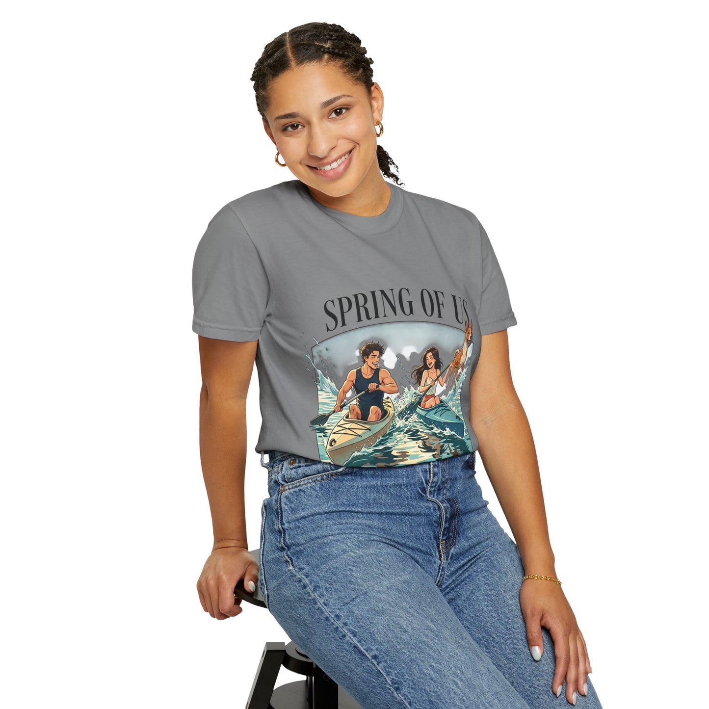 Spring of Us Kayaking T-Shirt — Retro Outdoor Adventure Tee