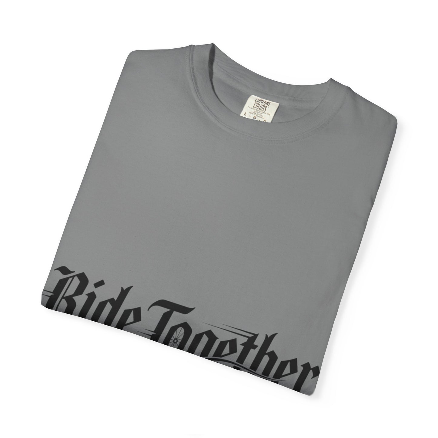Ride Together T-Shirt — Gothic Script Motorcycle Tee