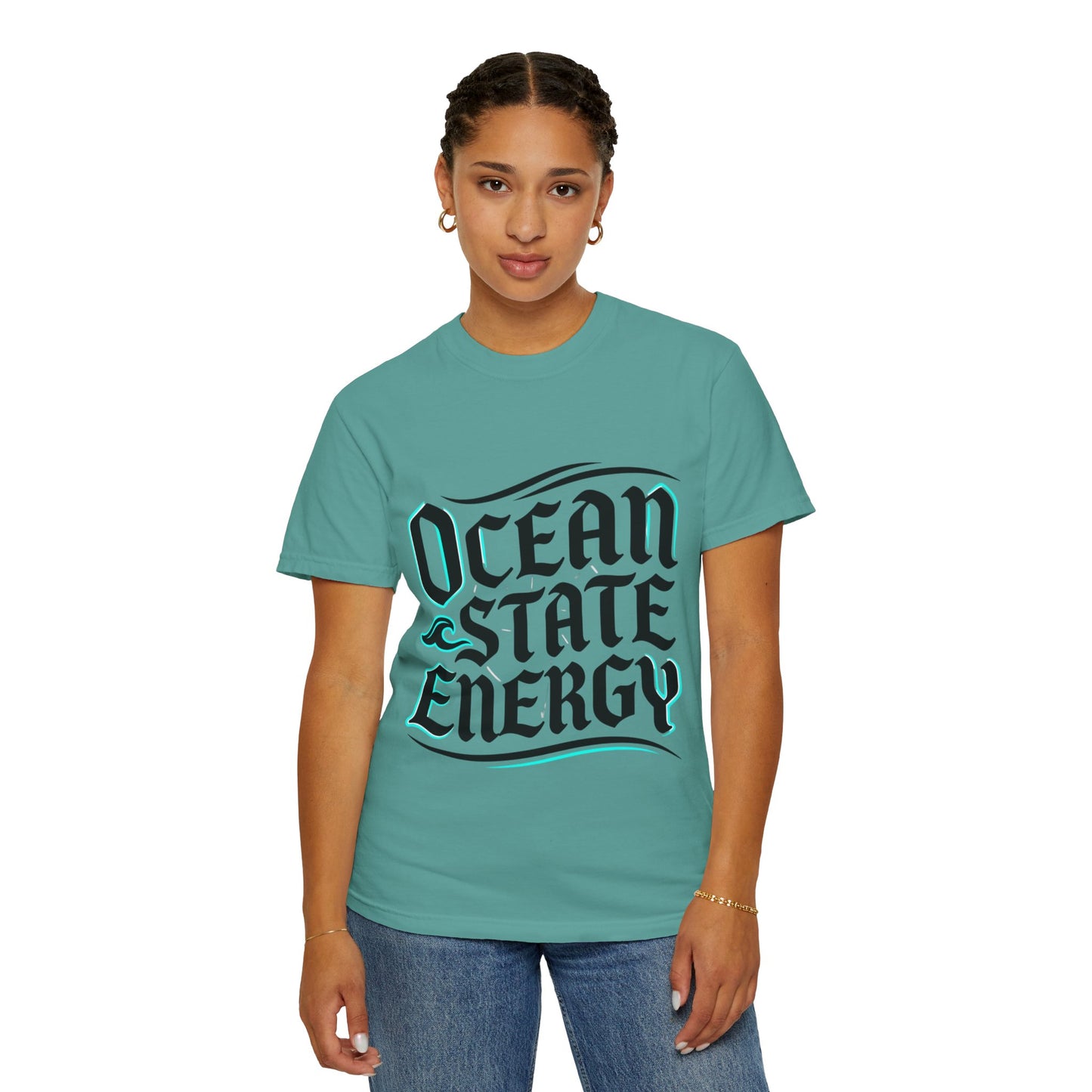 Ocean State Energy T-Shirt — Nautical Script Graphic Tee