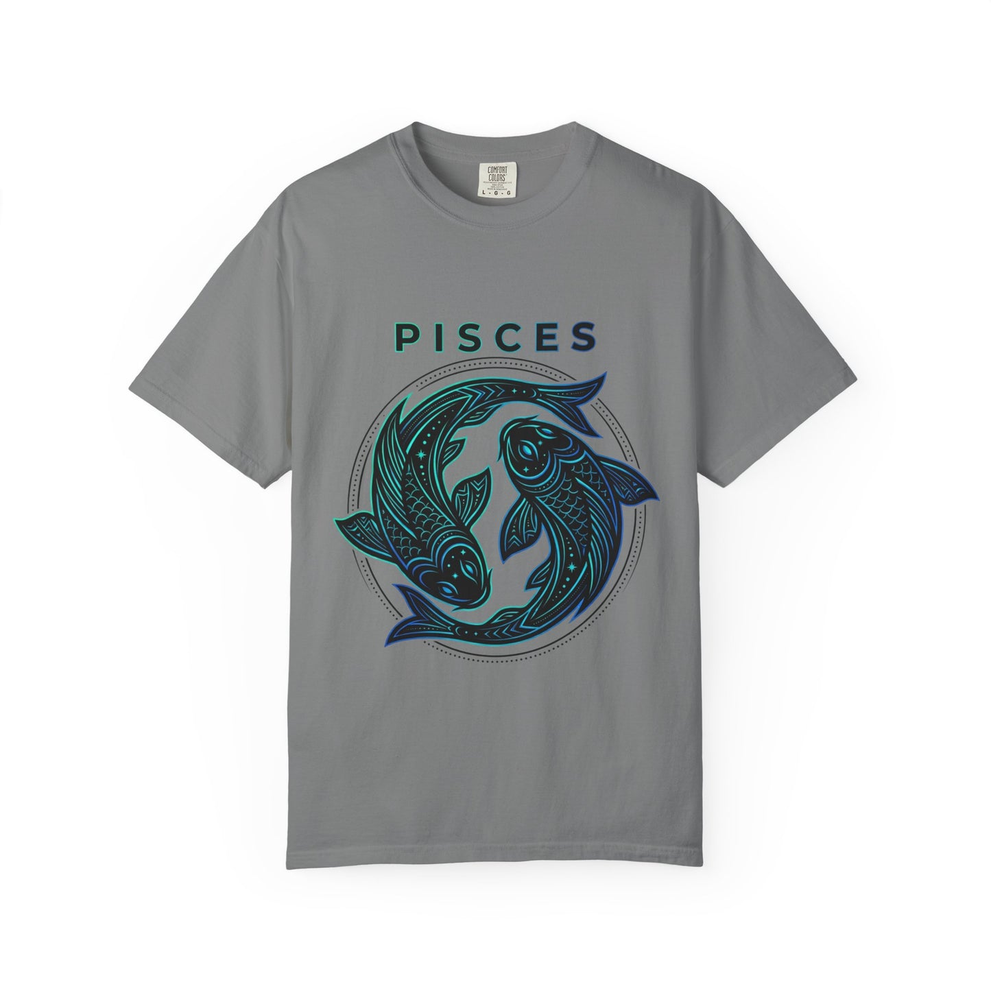 Pisces Zodiac T-Shirt — Artistic Twin Fish Astrology Tee