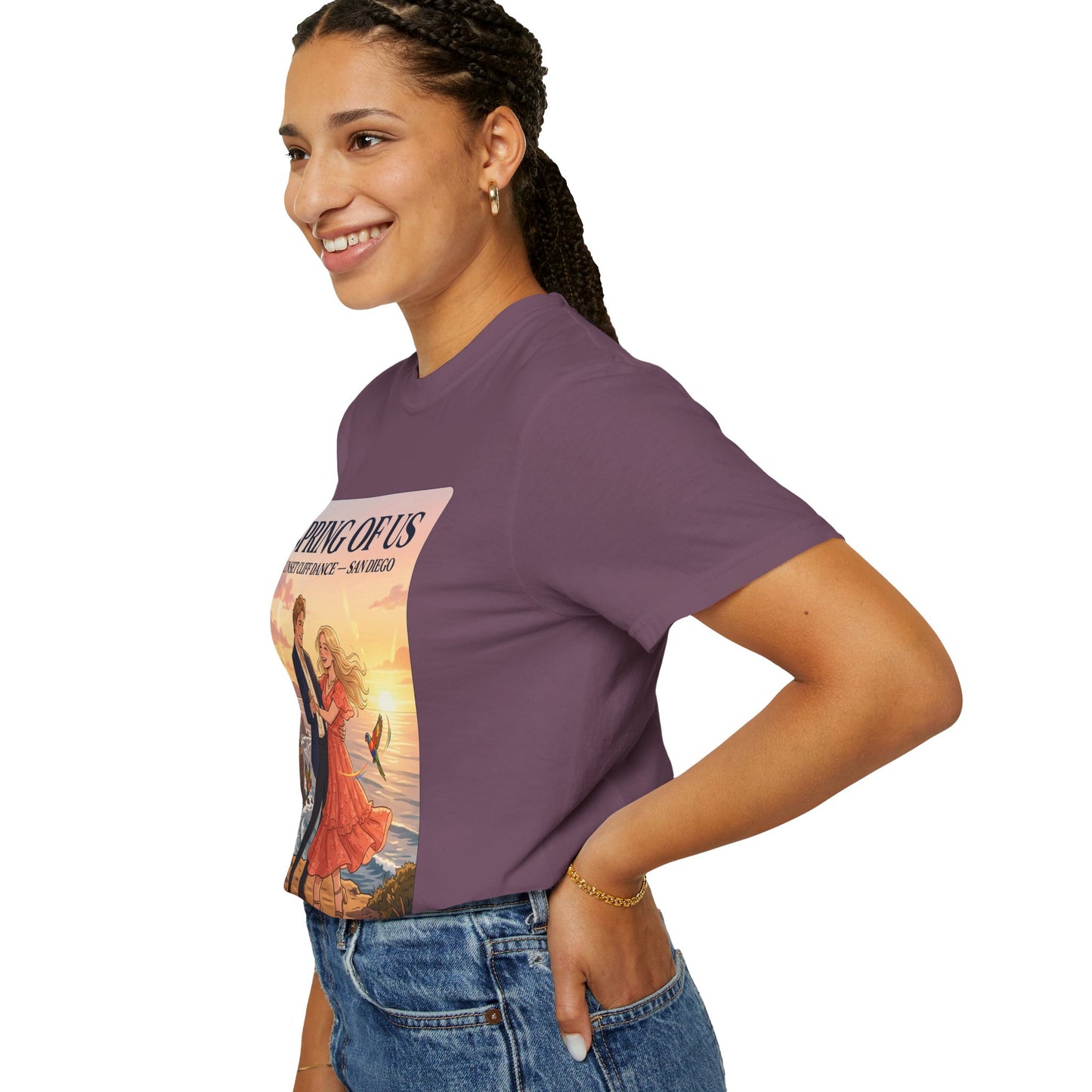 Spring of Us T‑Shirt — Sunset Cliff Dance San Diego Vintage Romance Tee