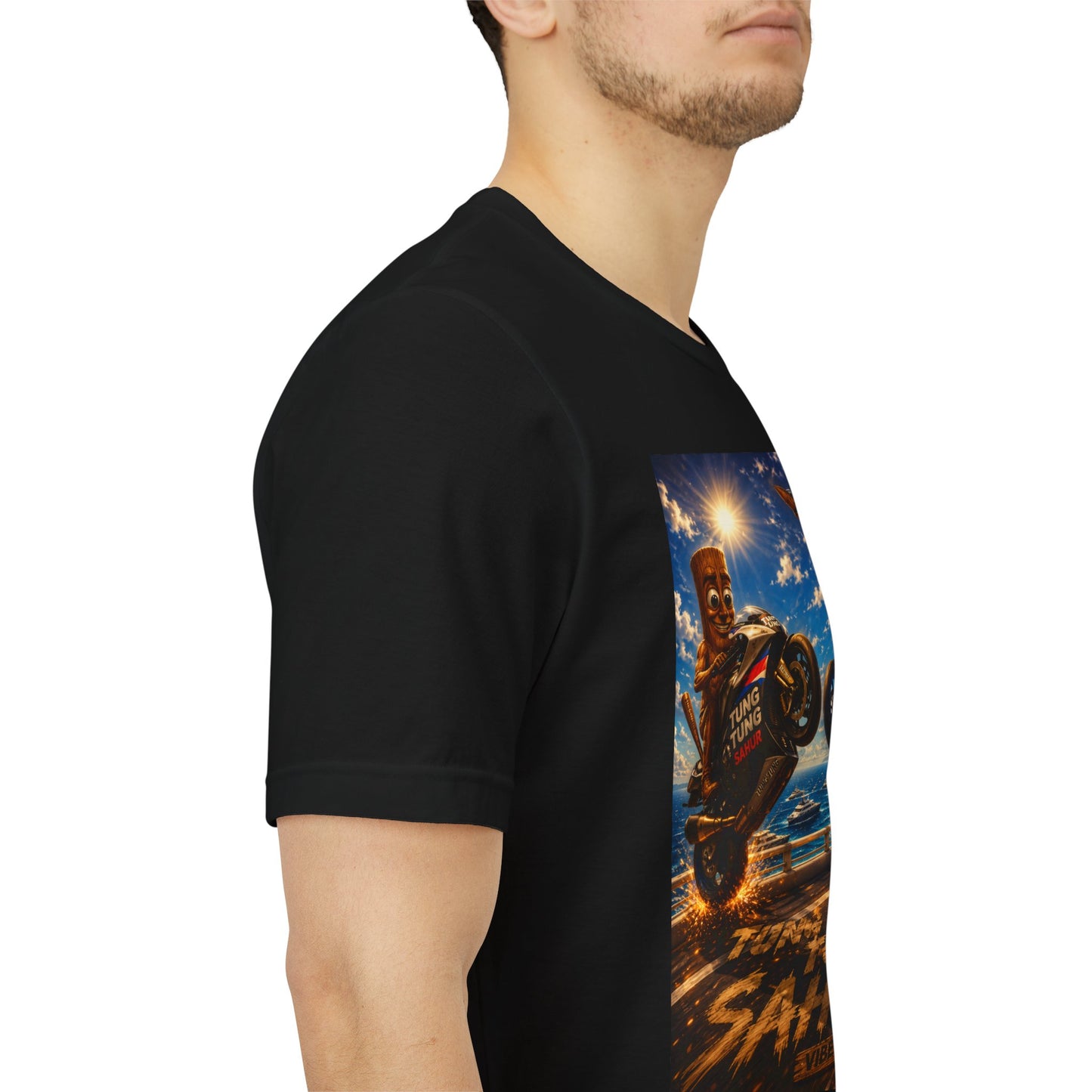 Motorcycle Stunt Tee — Sahara Riders Graphic T-Shirt