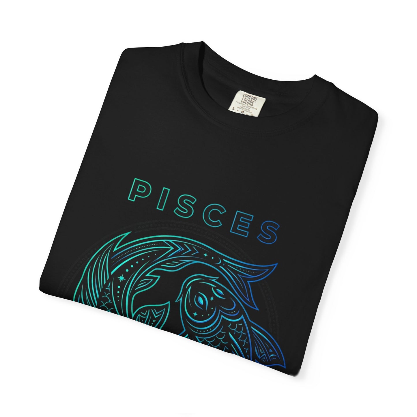 Pisces Zodiac T-Shirt — Artistic Twin Fish Astrology Tee