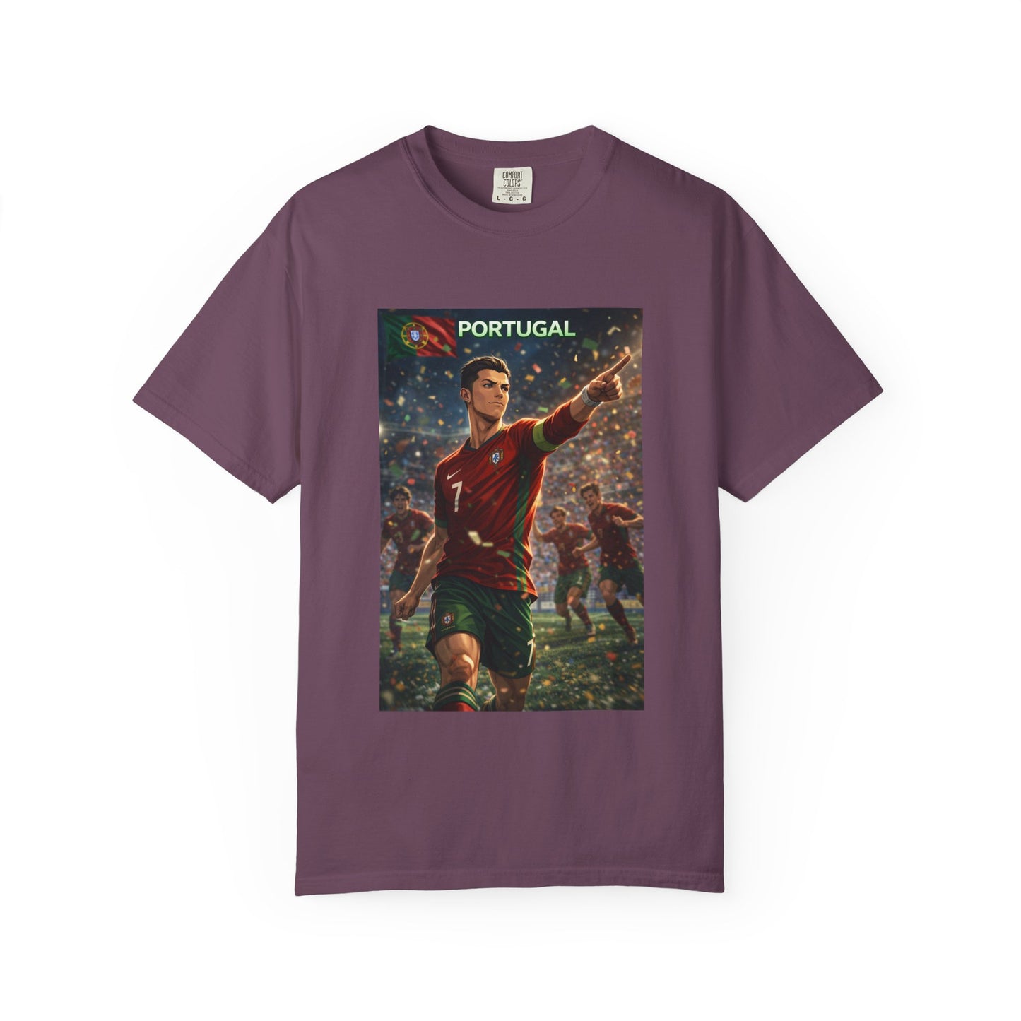 Portugal Soccer Poster T-Shirt — Cristiano Ronaldo Tribute Tee