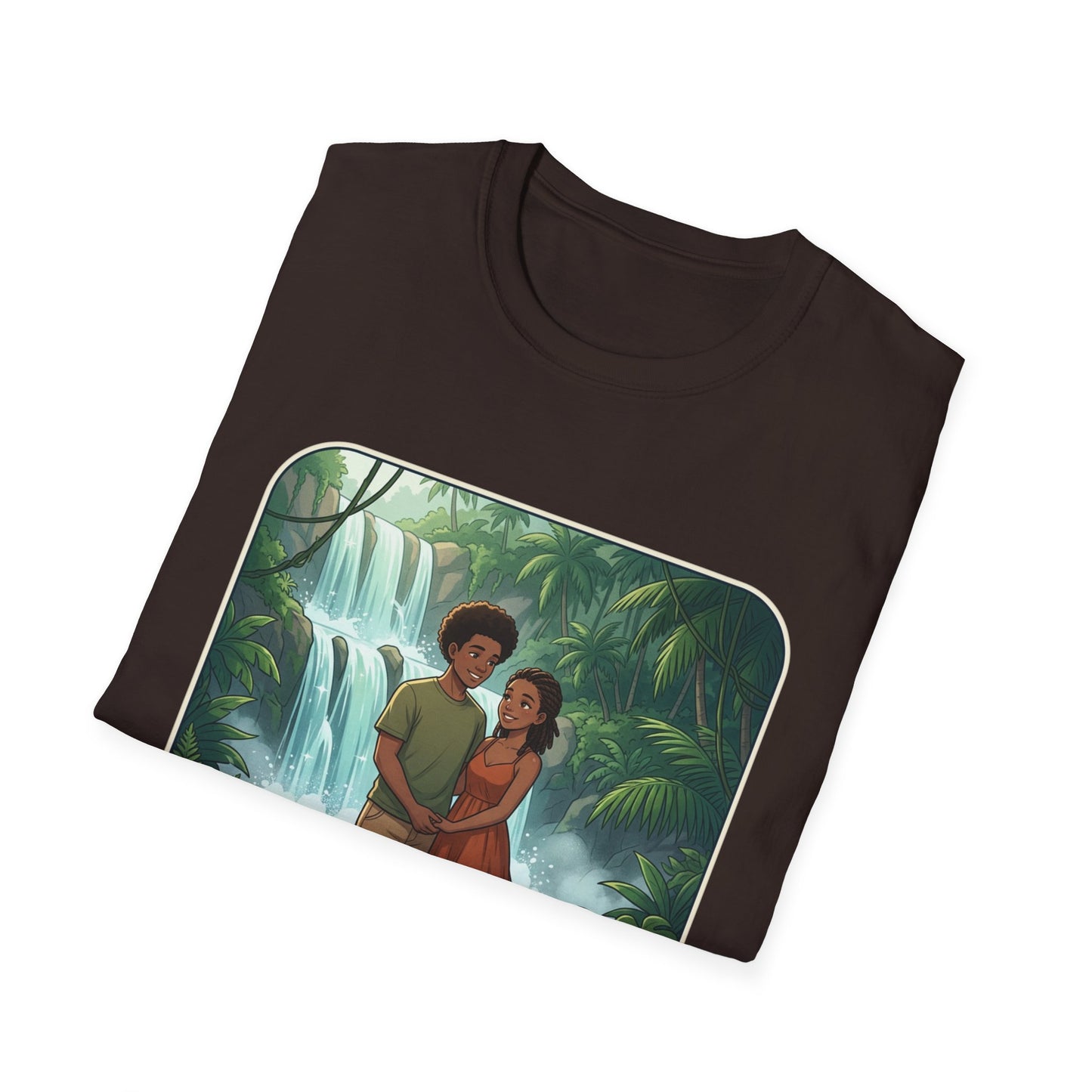 Chasing Waterfalls T-Shirt — Couple Adventure Graphic Tee