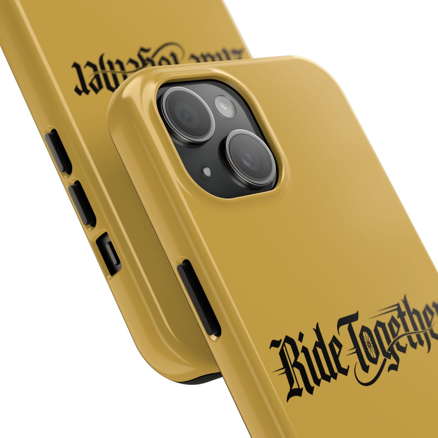 Ride Together Tough Phone Case — Durable Retro Script Protective Cover