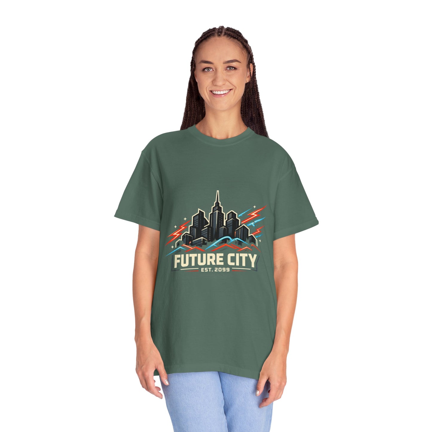 Future City T-Shirt — Retro Skyline Graphic Tee