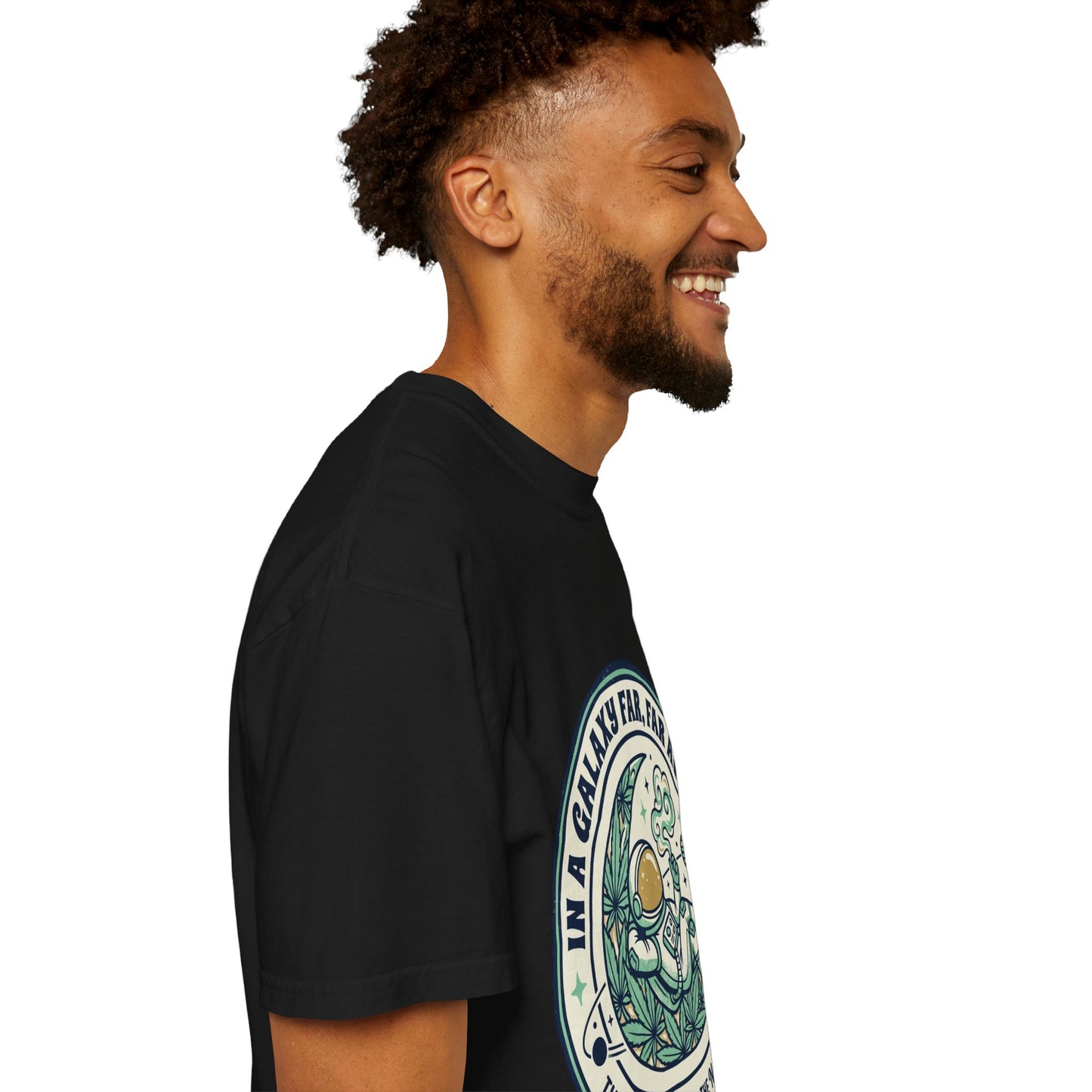 T-Shirt — "In a Galaxy Far, Far Away" Retro Space Nap Graphic Tee