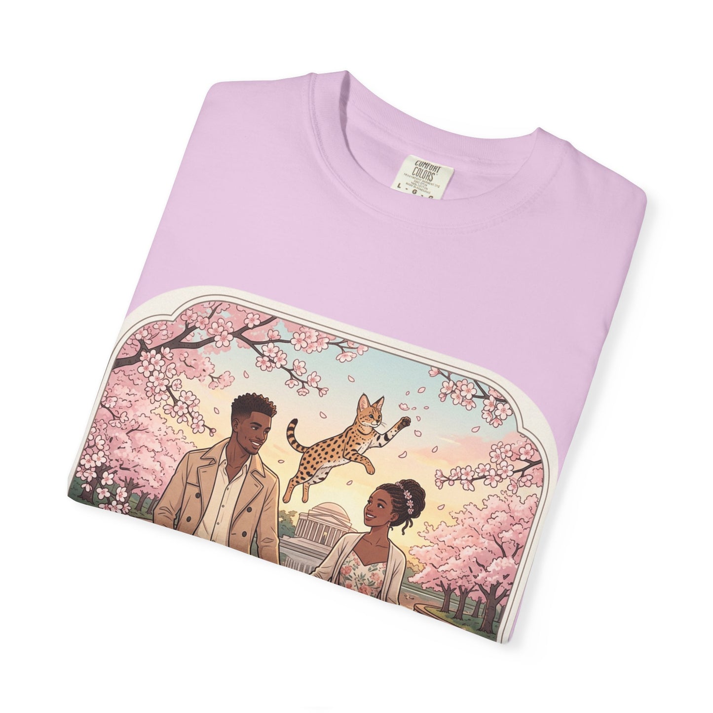Spring of Us T-Shirt — Romantic Cherry Blossom Couple Graphic Tee