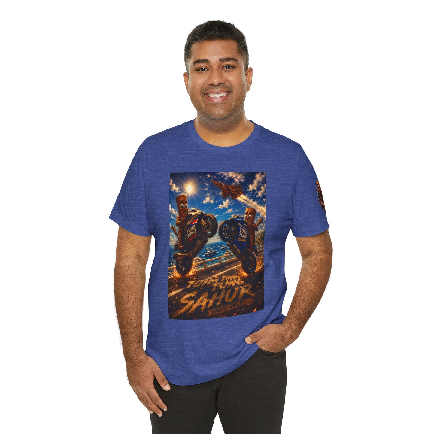 Motorcycle Stunt Tee — Sahara Riders Graphic T-Shirt