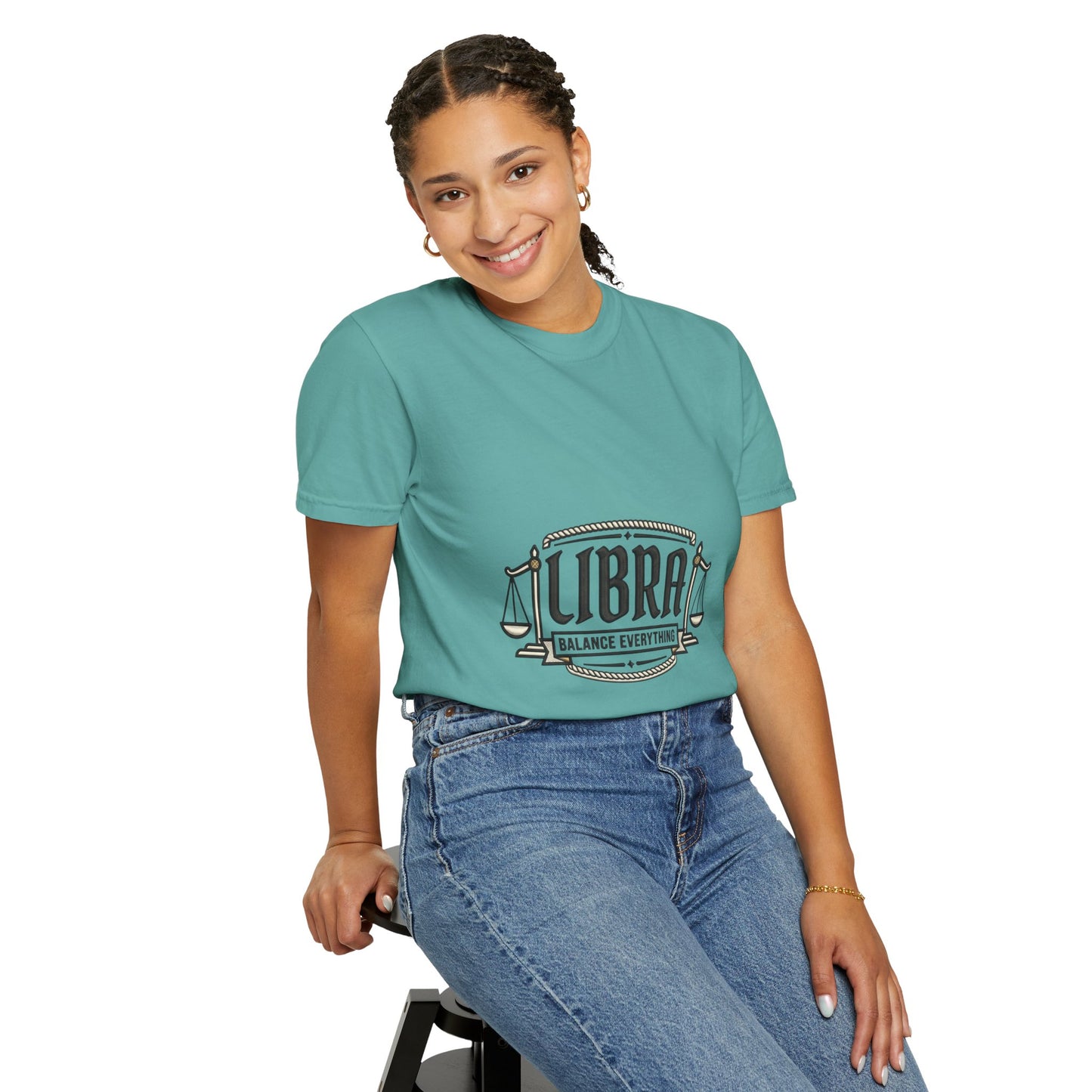 Libra Zodiac T-Shirt — "Balance Everything" Scales Design