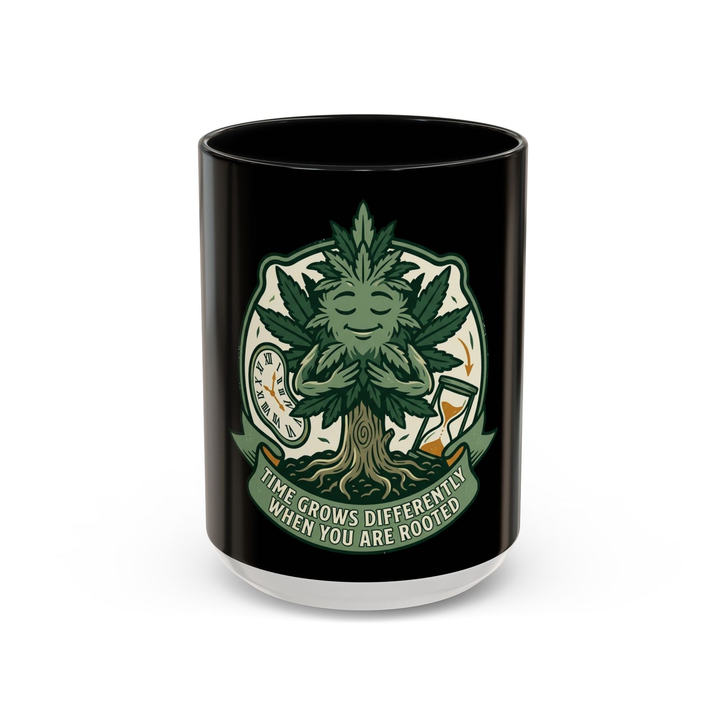 Rooted Wisdom Coffee Mug — "Time Grows Differently When You Are Rooted"