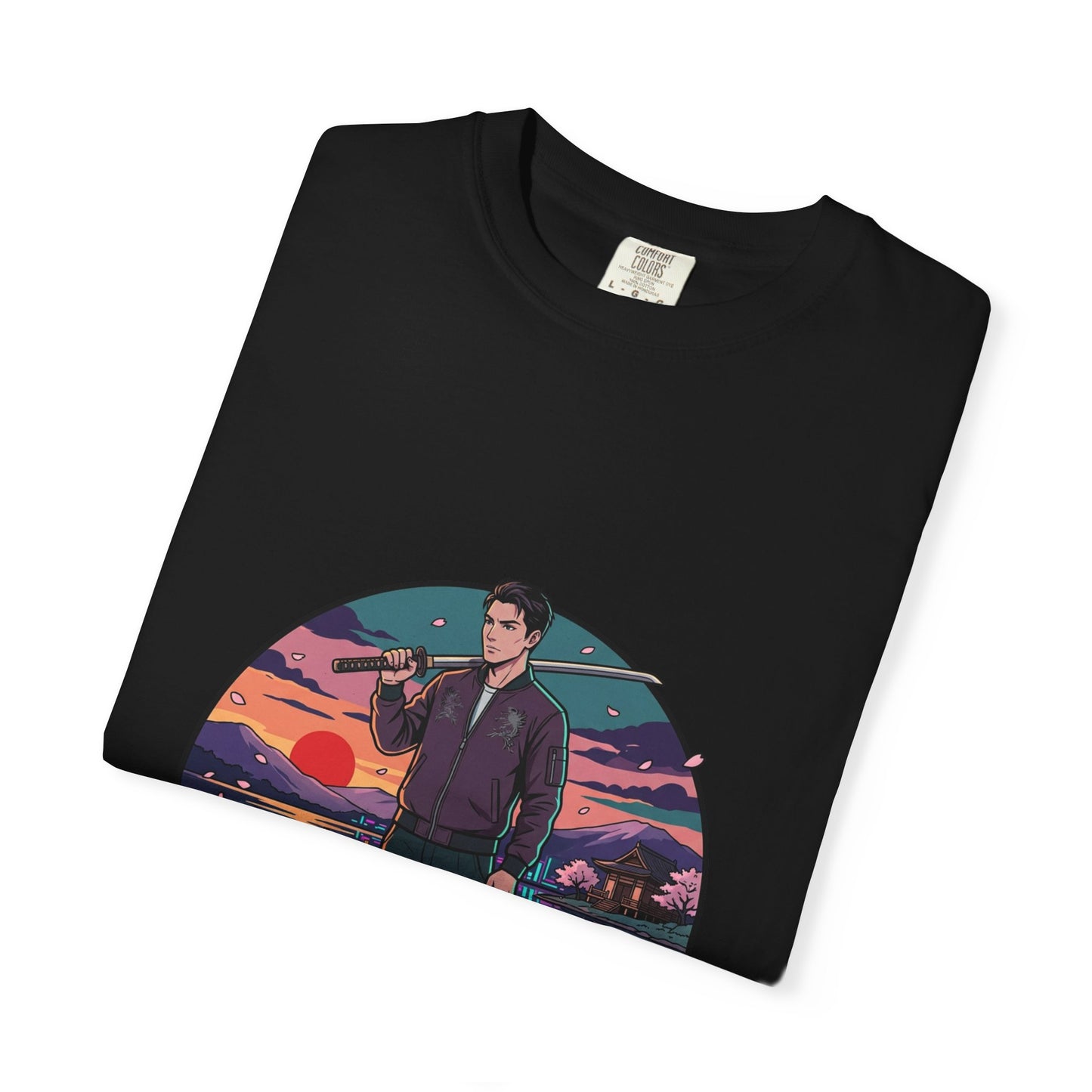 Vintage Night Harbor T-Shirt — Retro Sunset Fisherman Graphic Tee