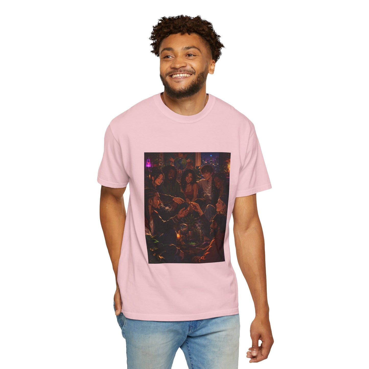 OUR MEMORIES - Vintage Night Party Scene T-Shirt