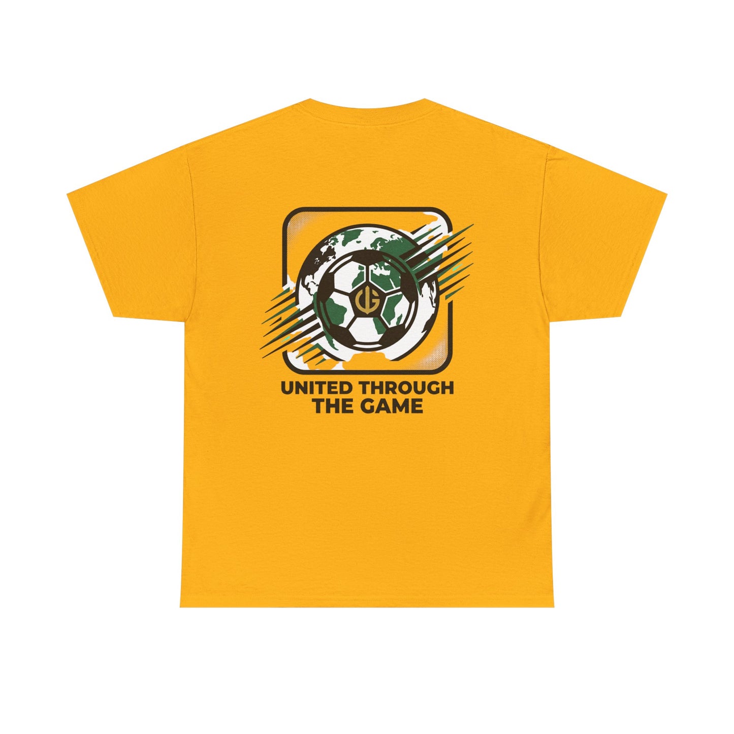 Soccer T-Shirt — "United Through the Game" Graphic Tee