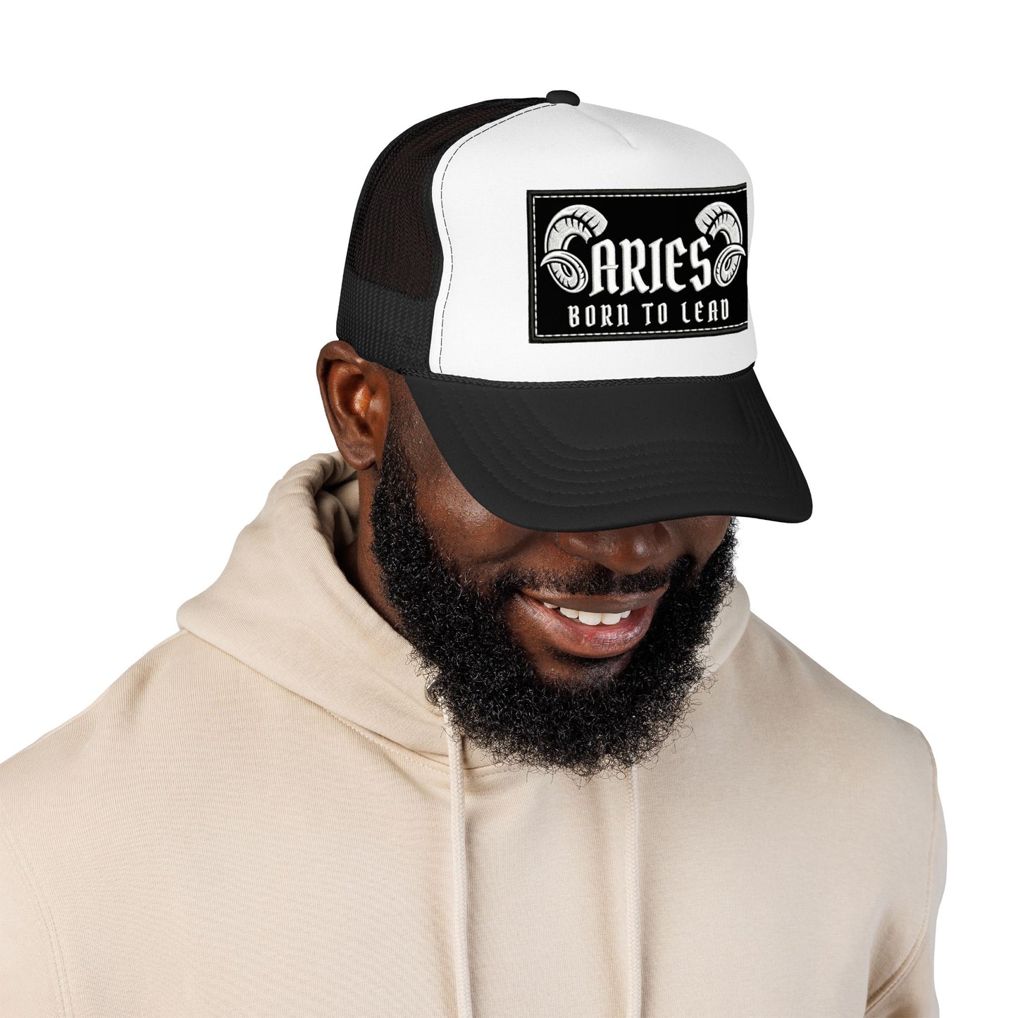 Trucker Hat - Aries 'Born to Lead' Zodiac Cap
