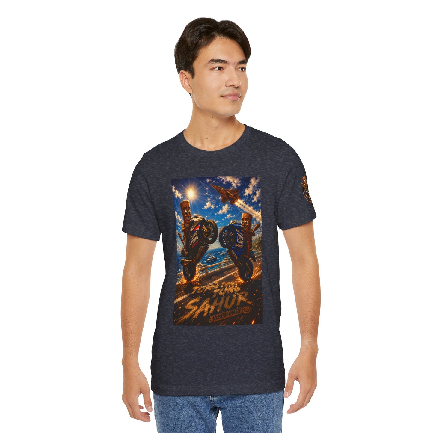Motorcycle Stunt Tee — Sahara Riders Graphic T-Shirt