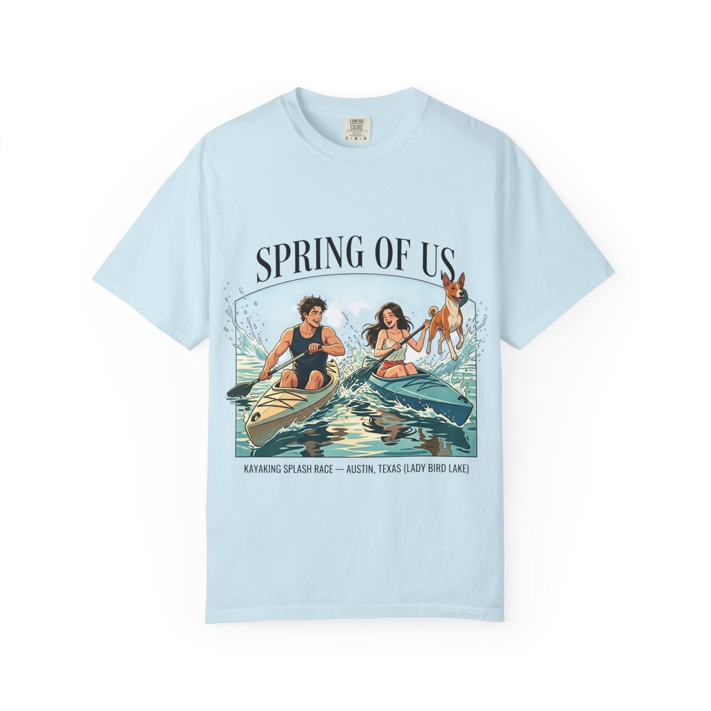 Spring of Us Kayaking T-Shirt — Retro Outdoor Adventure Tee