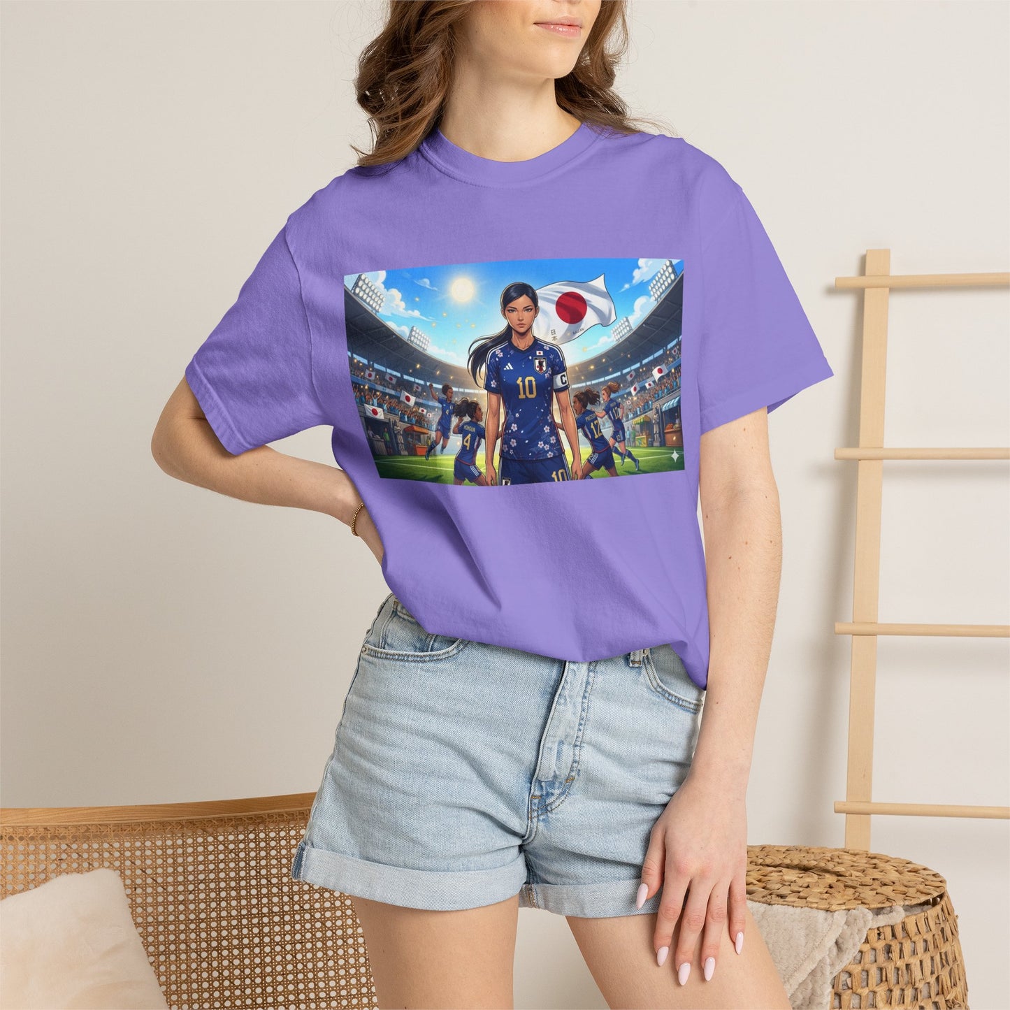 Soccer Player Japan T-Shirt — Japan Flag Soccer Fan Tee
