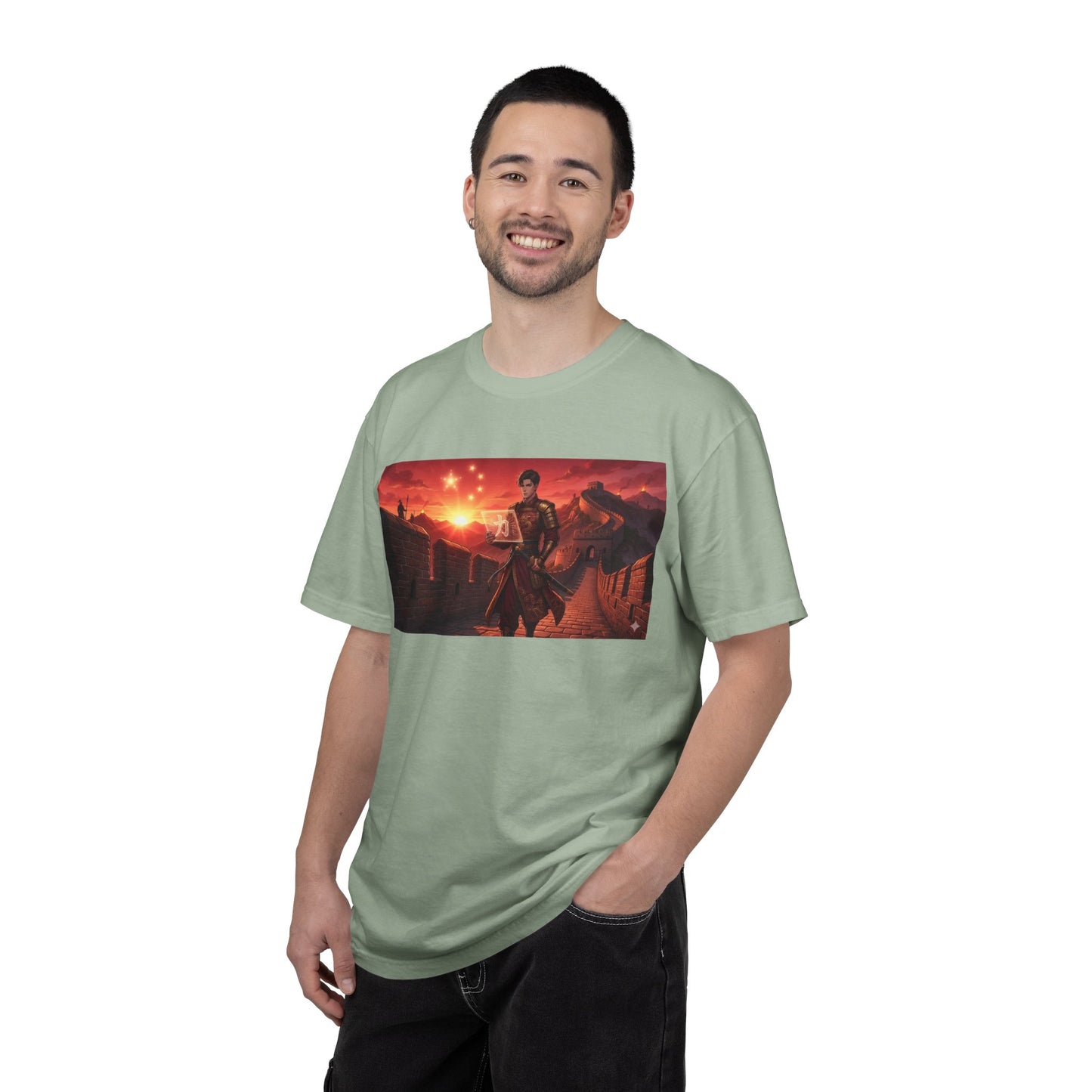 Scout Regiment Sunset T-Shirt — Anime Military Wall Scene
