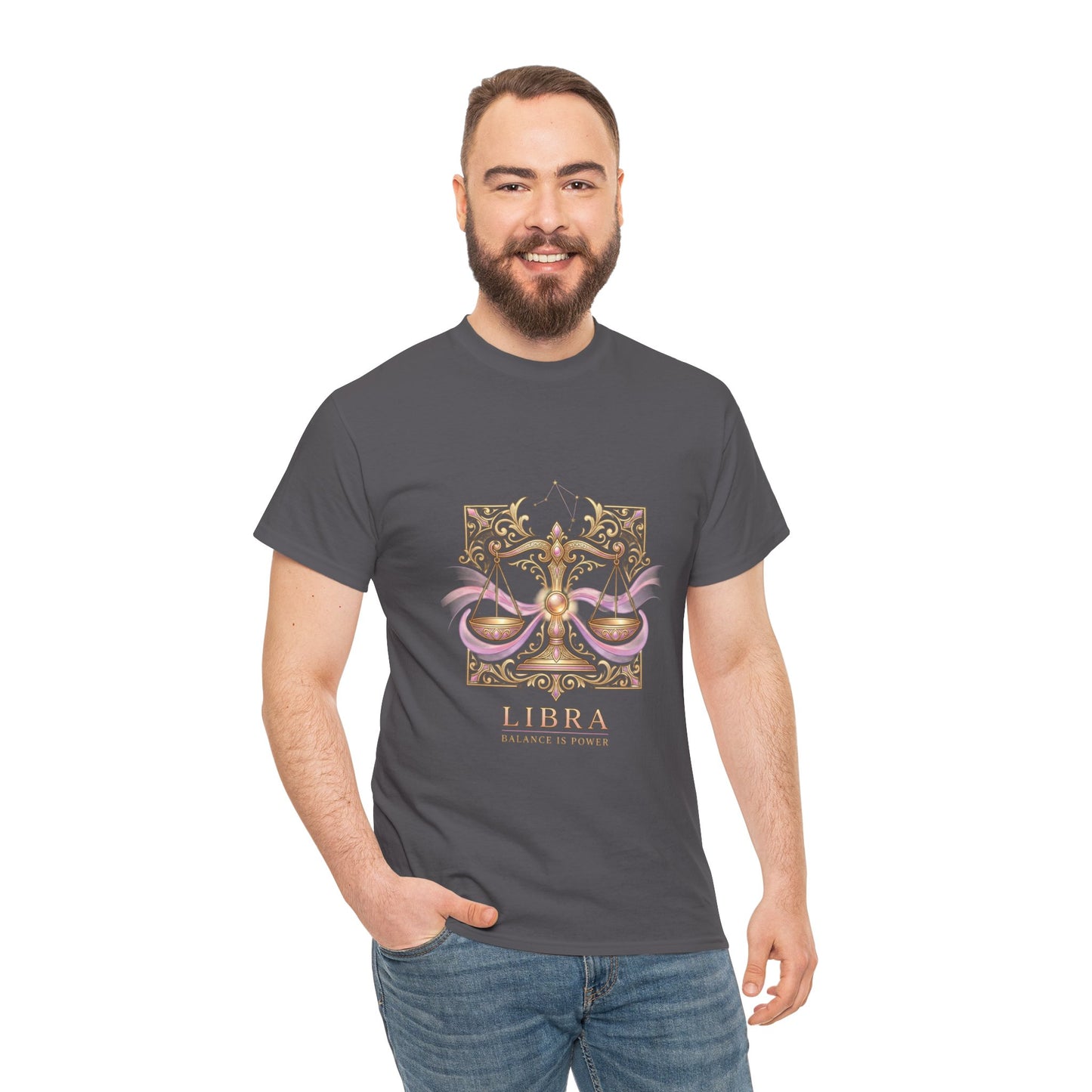 Libra Scales T‑Shirt — Zodiac Balance Is Power Tee