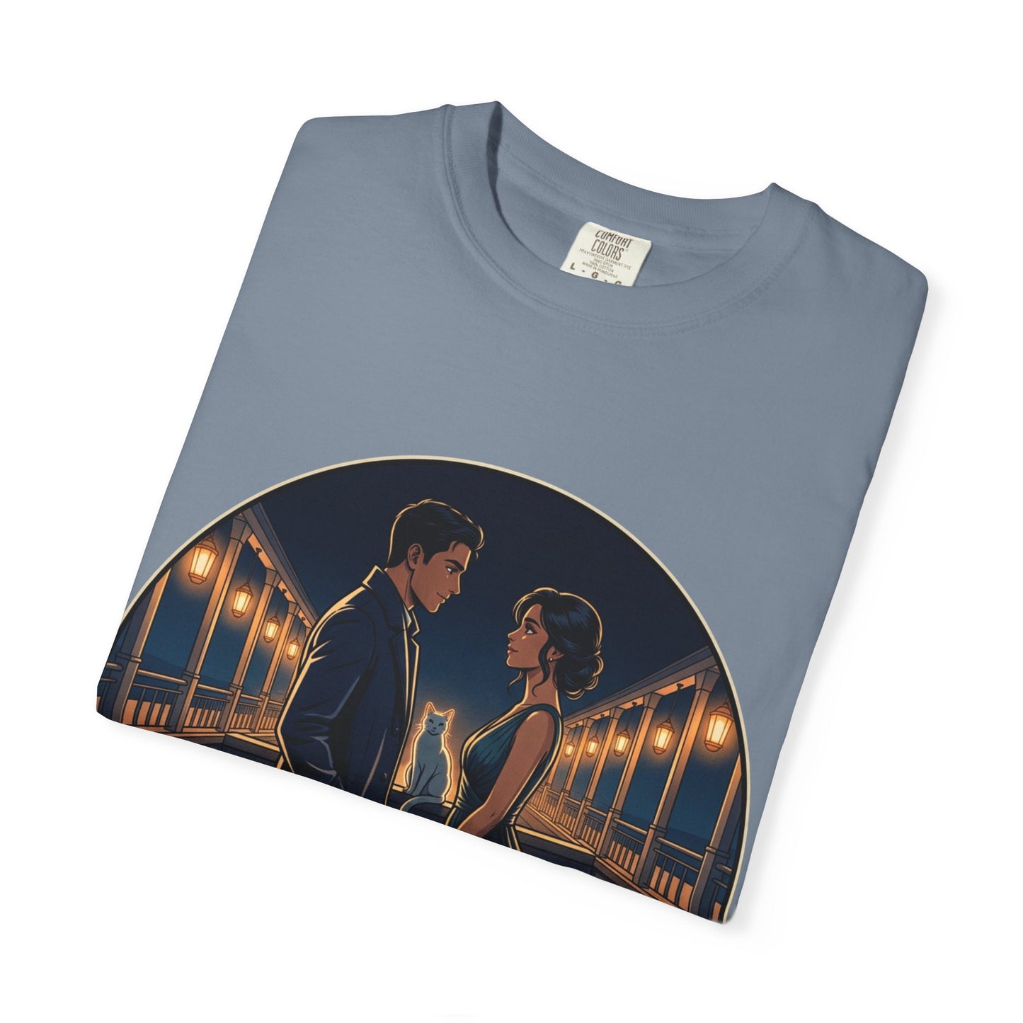 Romantic Night Stroll T-Shirt — "Even in the Quiet... We Shine" Graphic Tee