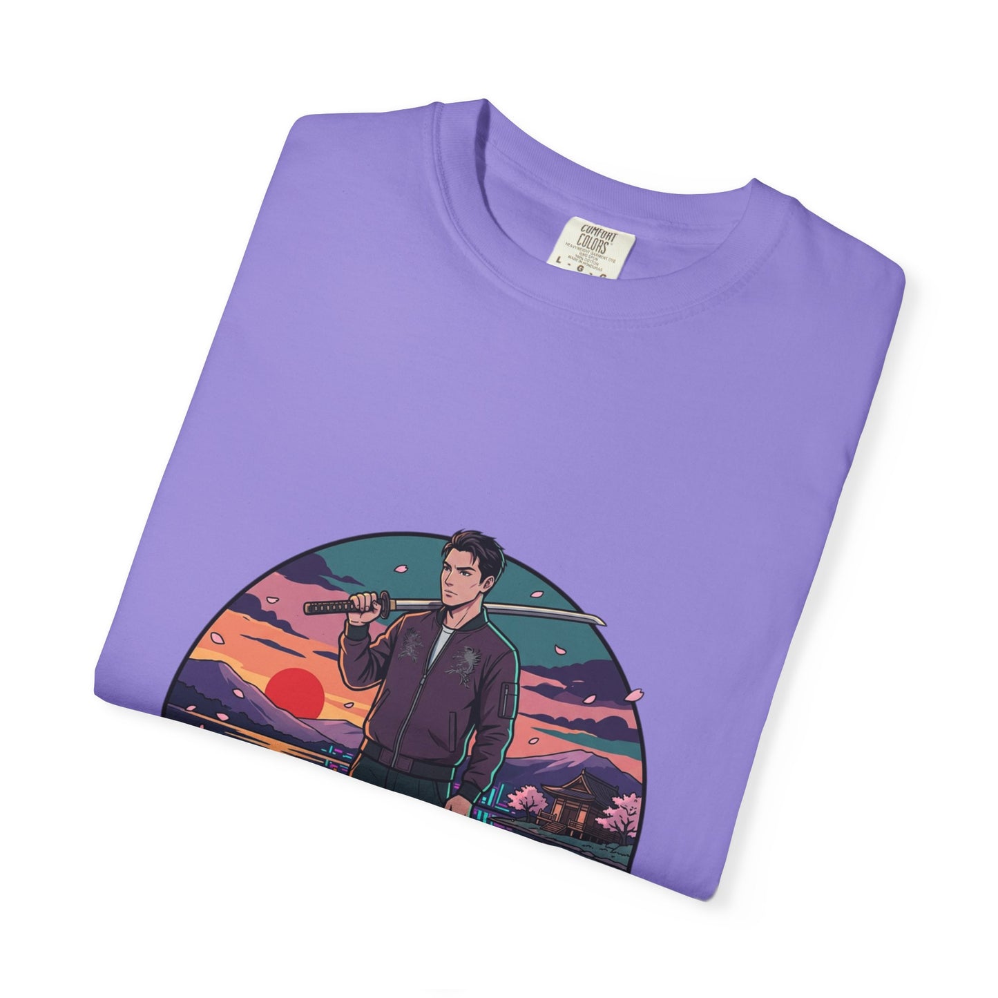 Vintage Night Harbor T-Shirt — Retro Sunset Fisherman Graphic Tee