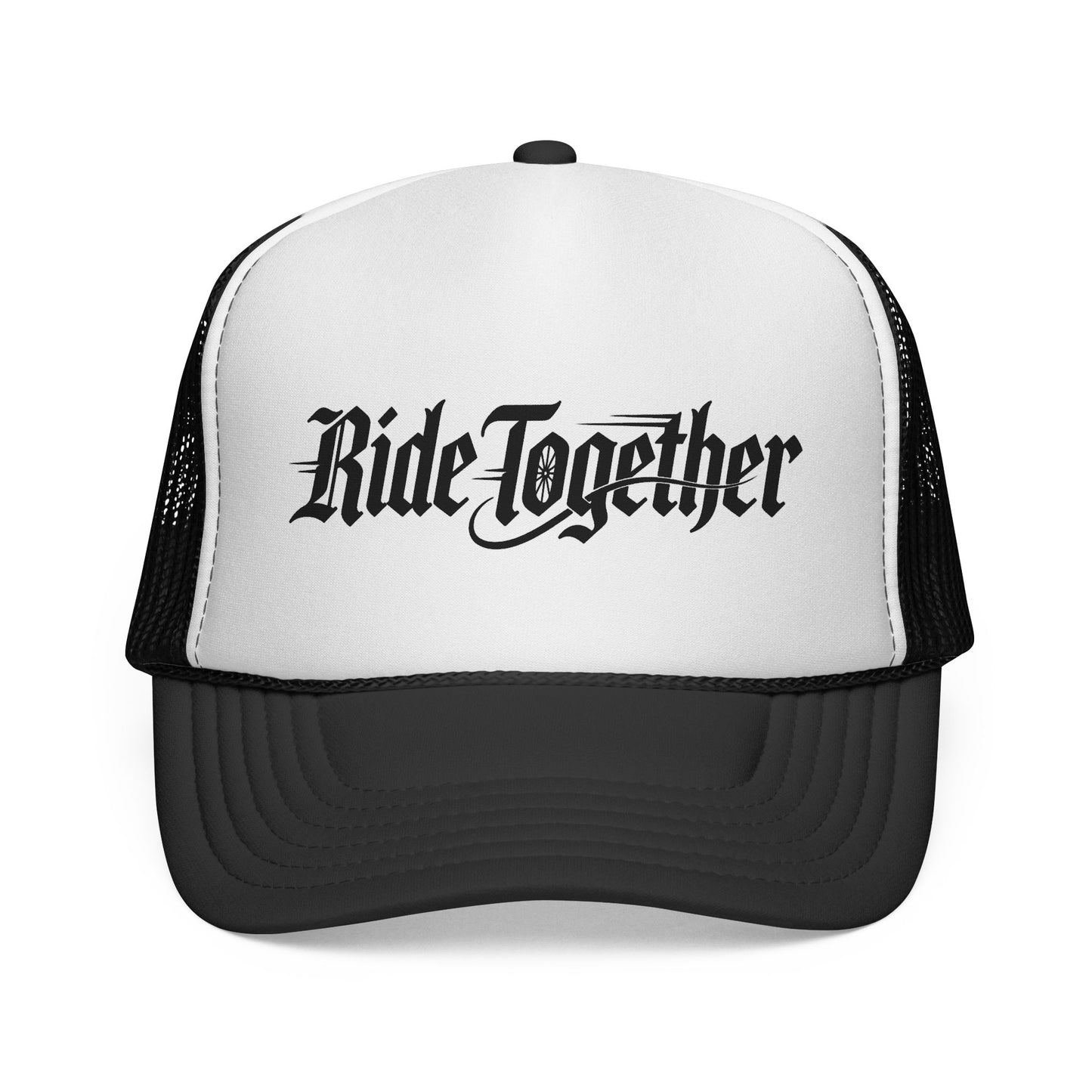 Ride Together Trucker Hat — Retro Motorcycle Biker Cap