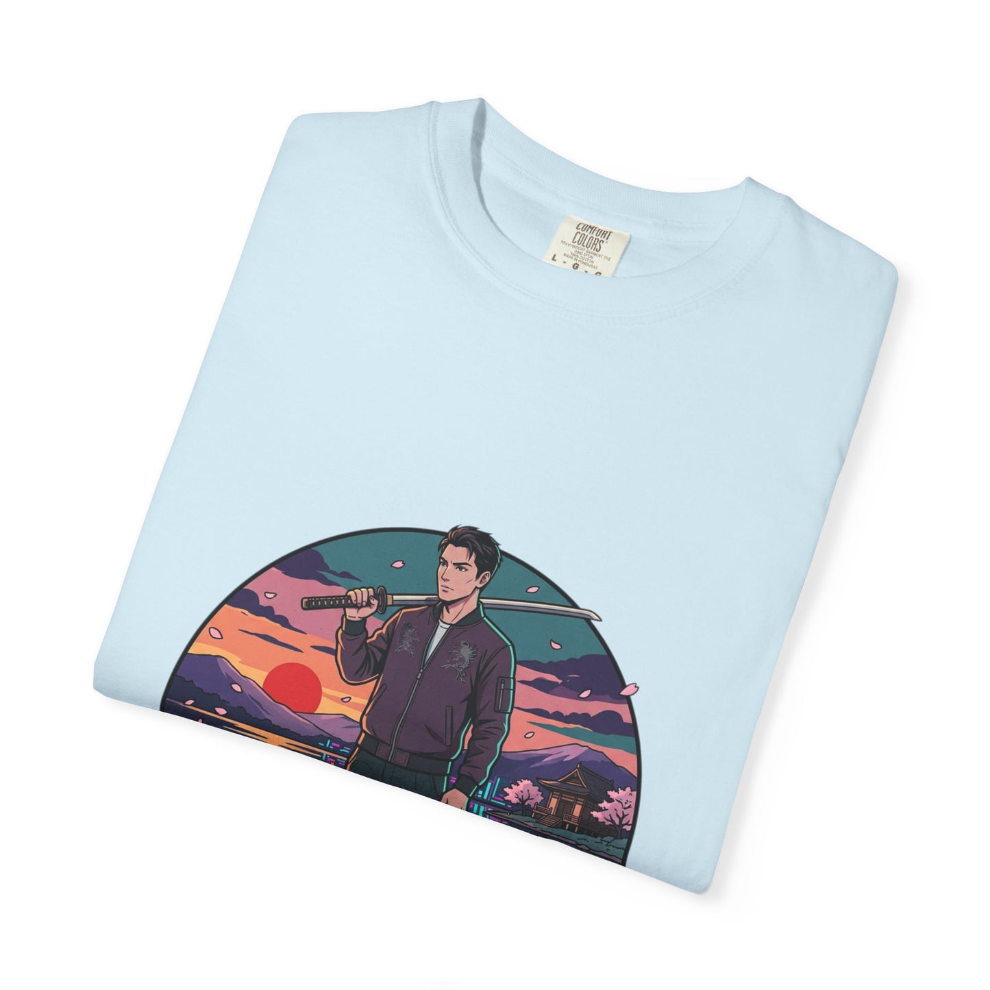 Vintage Night Harbor T-Shirt — Retro Sunset Fisherman Graphic Tee