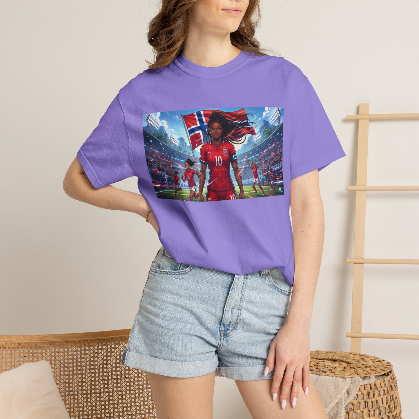 COMMANDER Norway – Female Unisex Garment-Dyed T-shirt