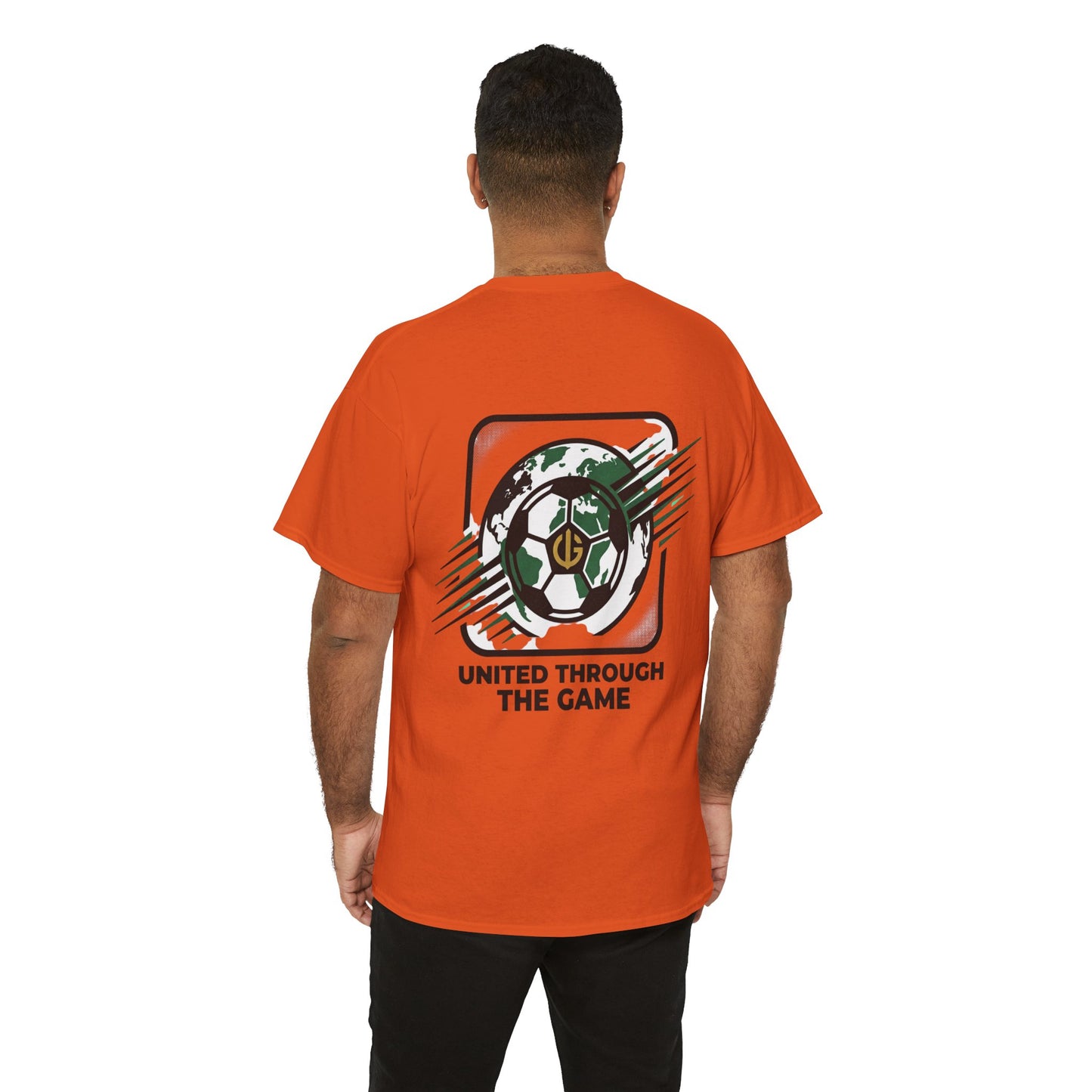 Soccer T-Shirt — "United Through the Game" Graphic Tee