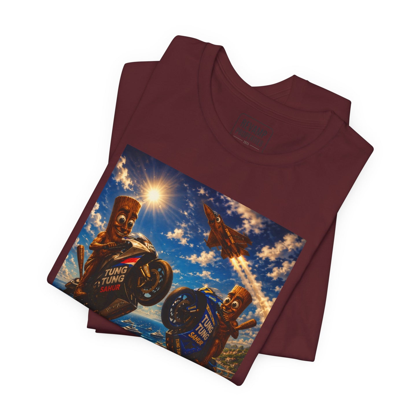 Motorcycle Stunt Tee — Sahara Riders Graphic T-Shirt