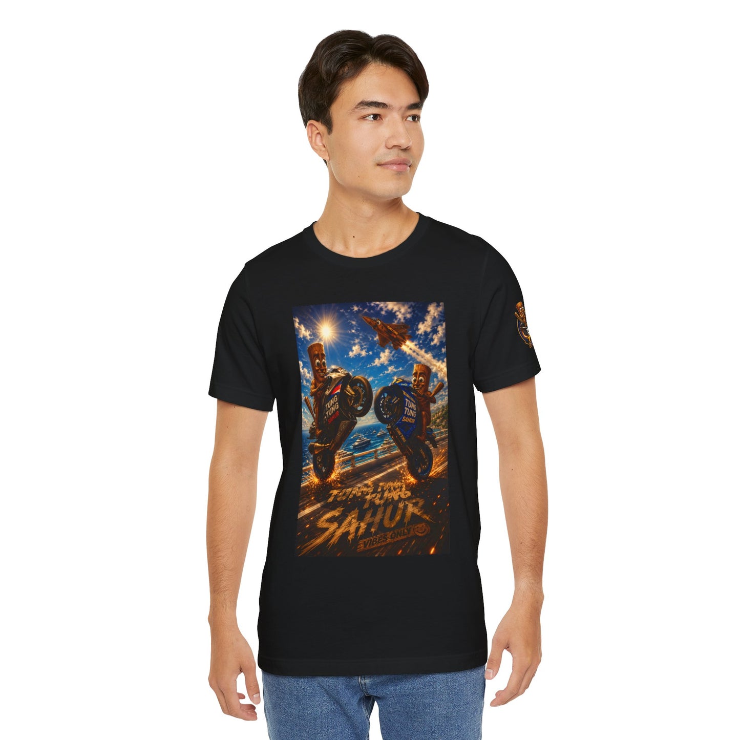 Motorcycle Stunt Tee — Sahara Riders Graphic T-Shirt