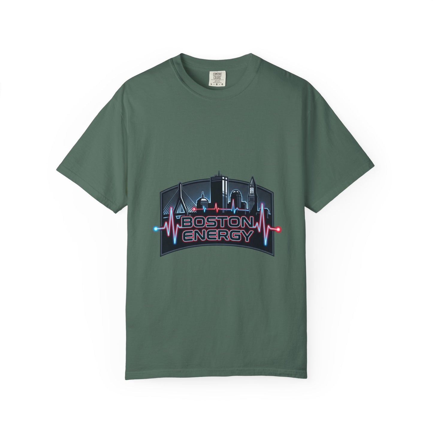 Boston Energy T-Shirt — City Skyline Neon Tee
