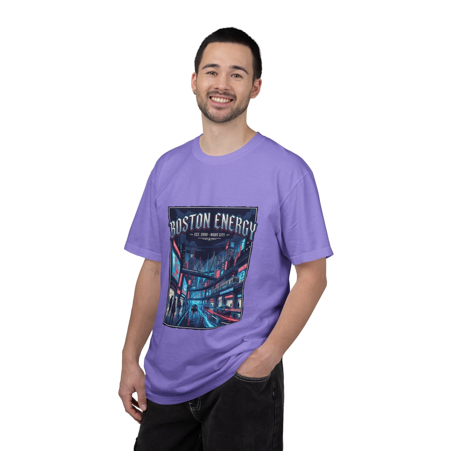 Boston Energy Graphic T-Shirt — Neon City Streetwear