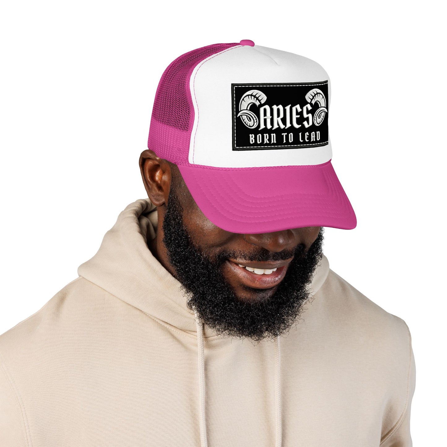 Trucker Hat - Aries 'Born to Lead' Zodiac Cap