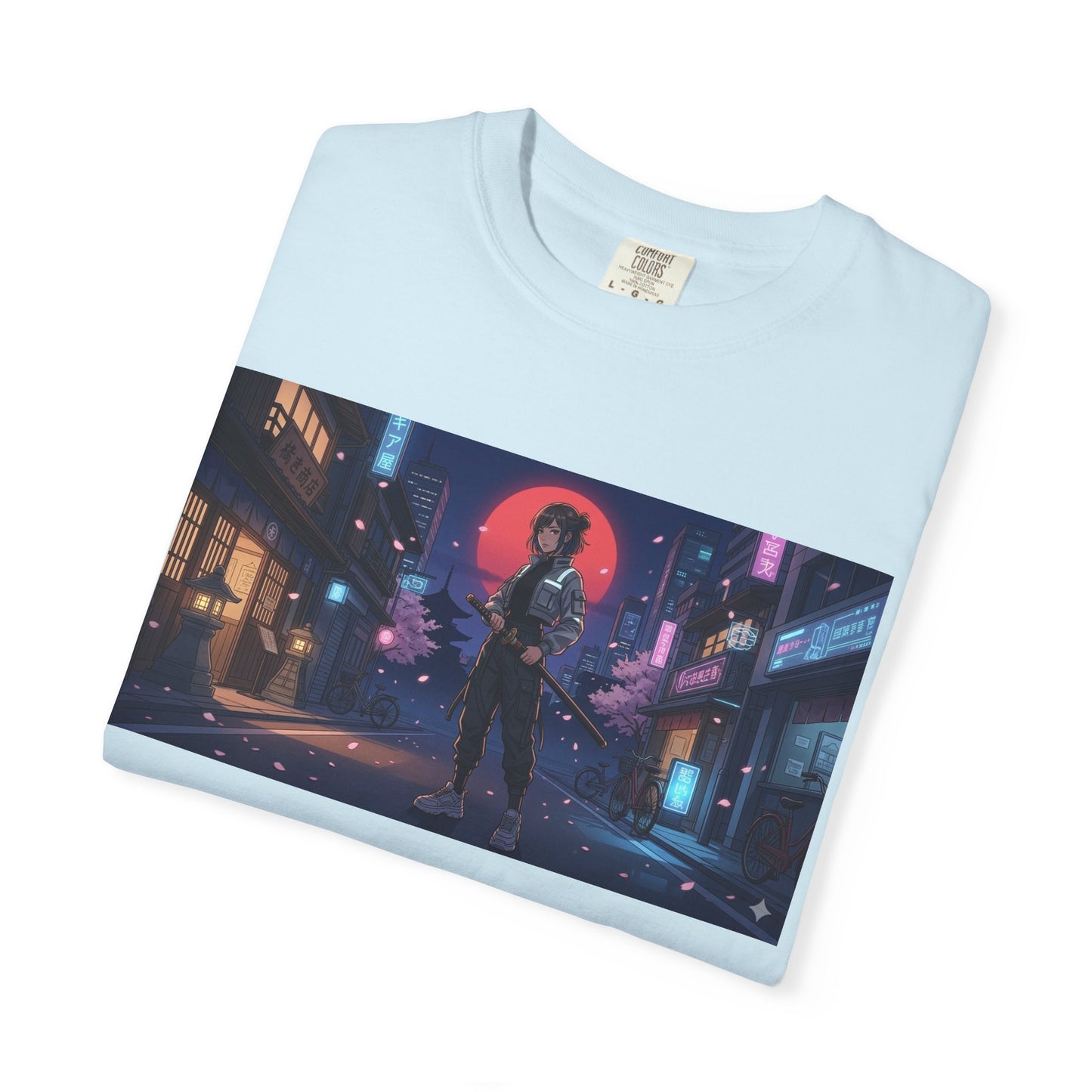 Japan — Samurai City Tradition + Nightscape T-Shirt —  Graphic Tee