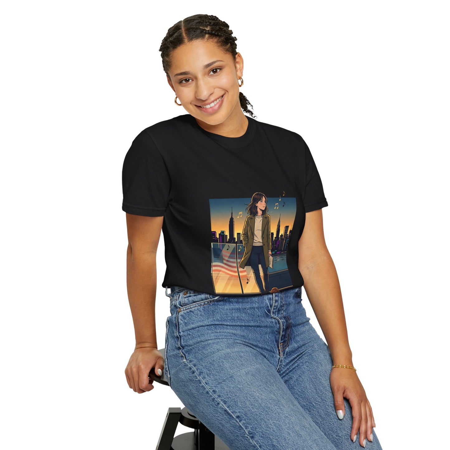 GLOBAL ENERGY: HER CITY, HER STORY— City Sunset Graphic T-Shirt