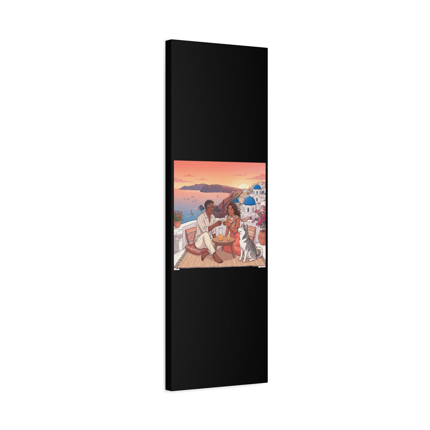 Santorini, Greece – “Sunset Serenade - Matte Canvas, Stretched, 1.25"