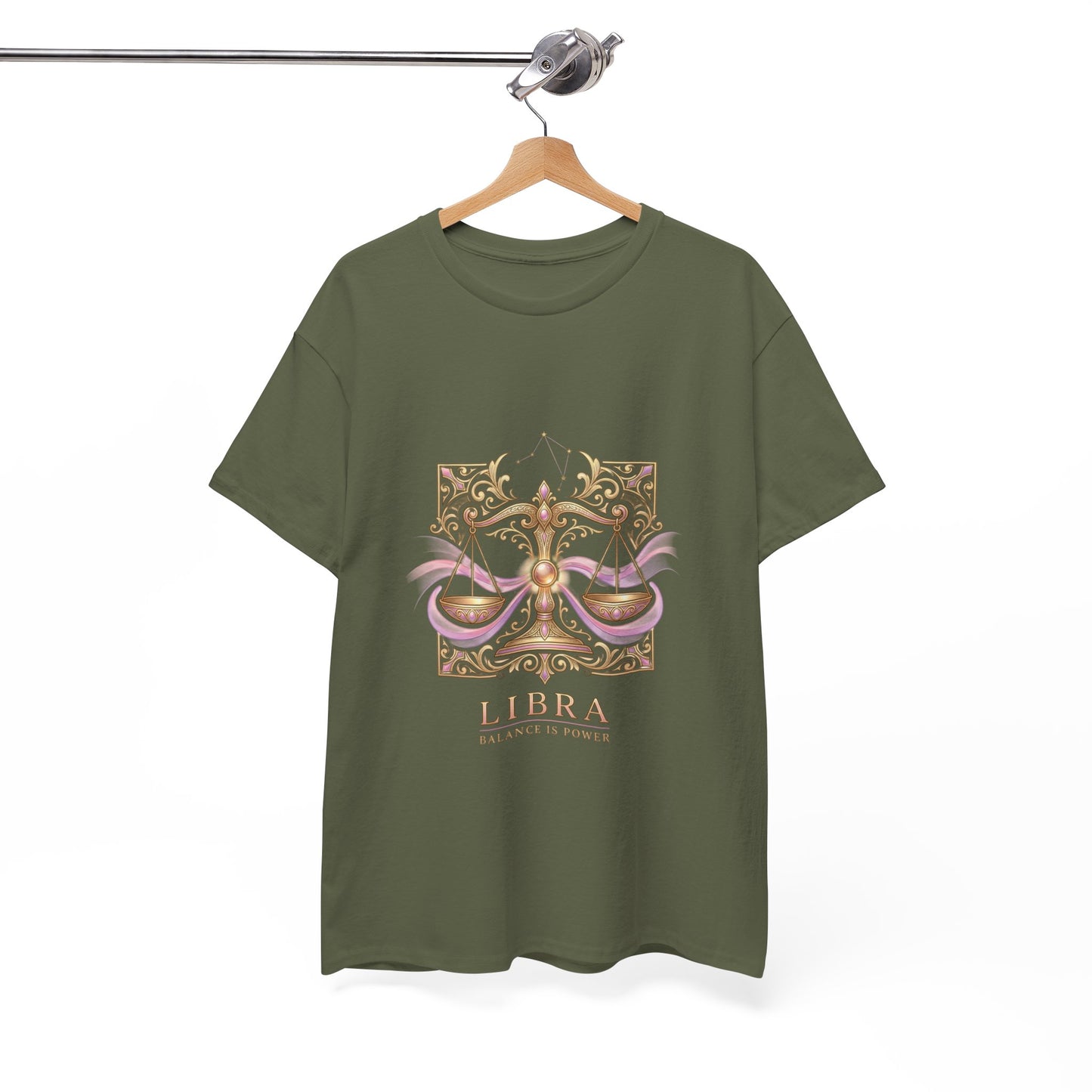 Libra Scales T‑Shirt — Zodiac Balance Is Power Tee