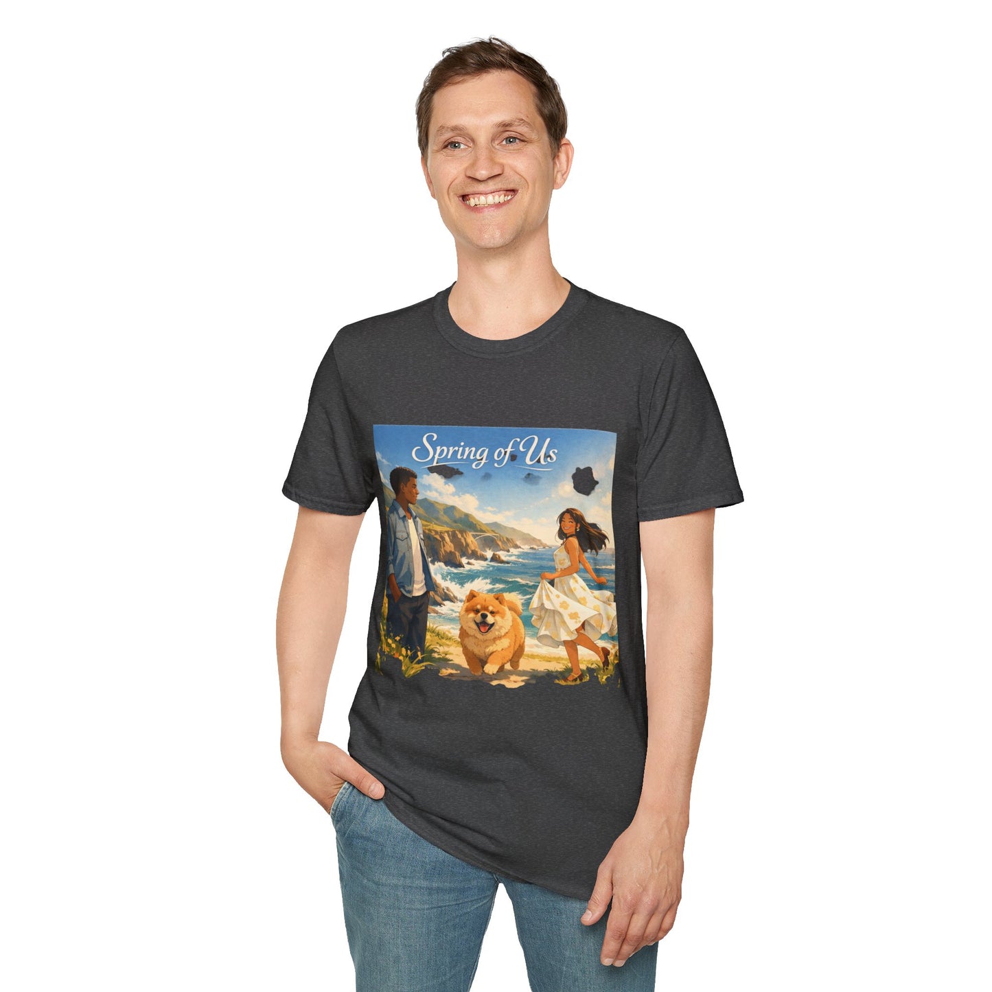 Spring of Us T-Shirt — Romantic Coastal Illustration Tee