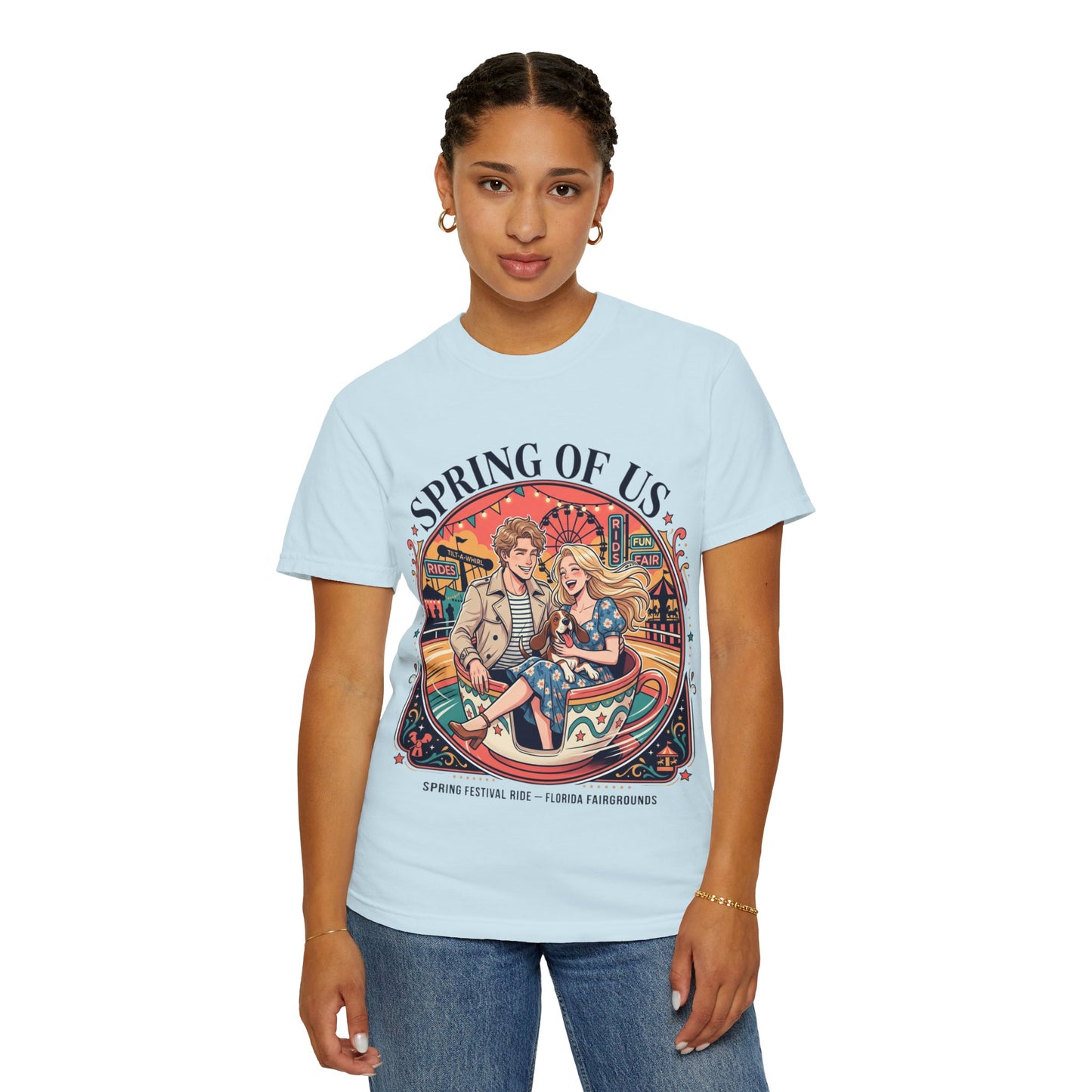 Spring of Us T-Shirt — Retro Carnival Couple Tee (Spring Festival Concert)