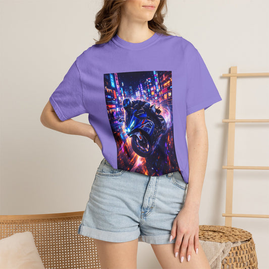 Suzuki GSX-R1000-NEON NIGHT RUN -  T-Shirt — Neon Night Rider Graphic Tee