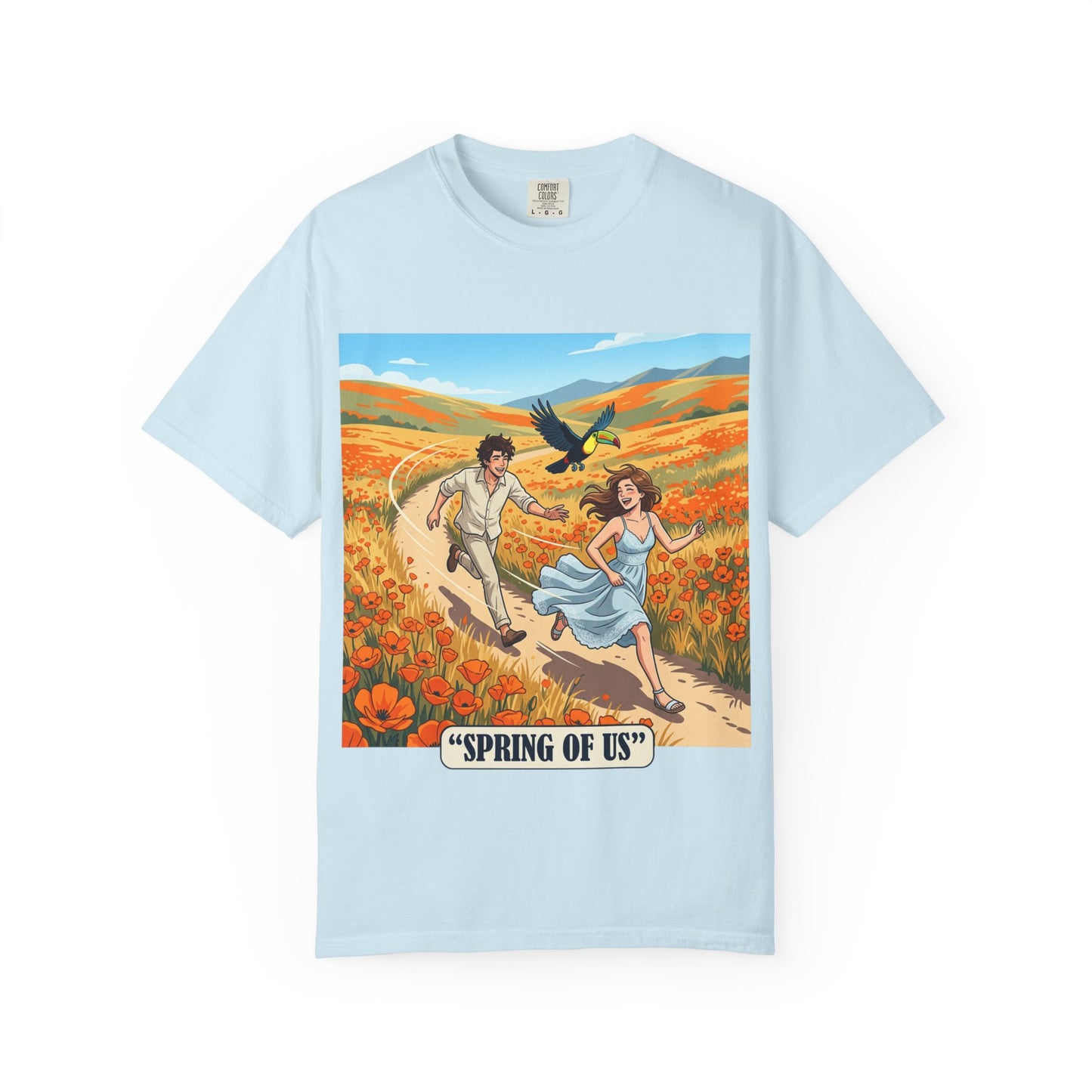 Spring of Us T-Shirt — Romantic Field Illustration Tee