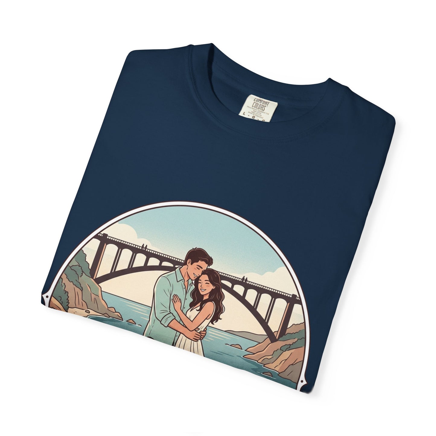 T-Shirt — Romantic Coastal Couples Tee “Some Moments Are Forever” with Dogs