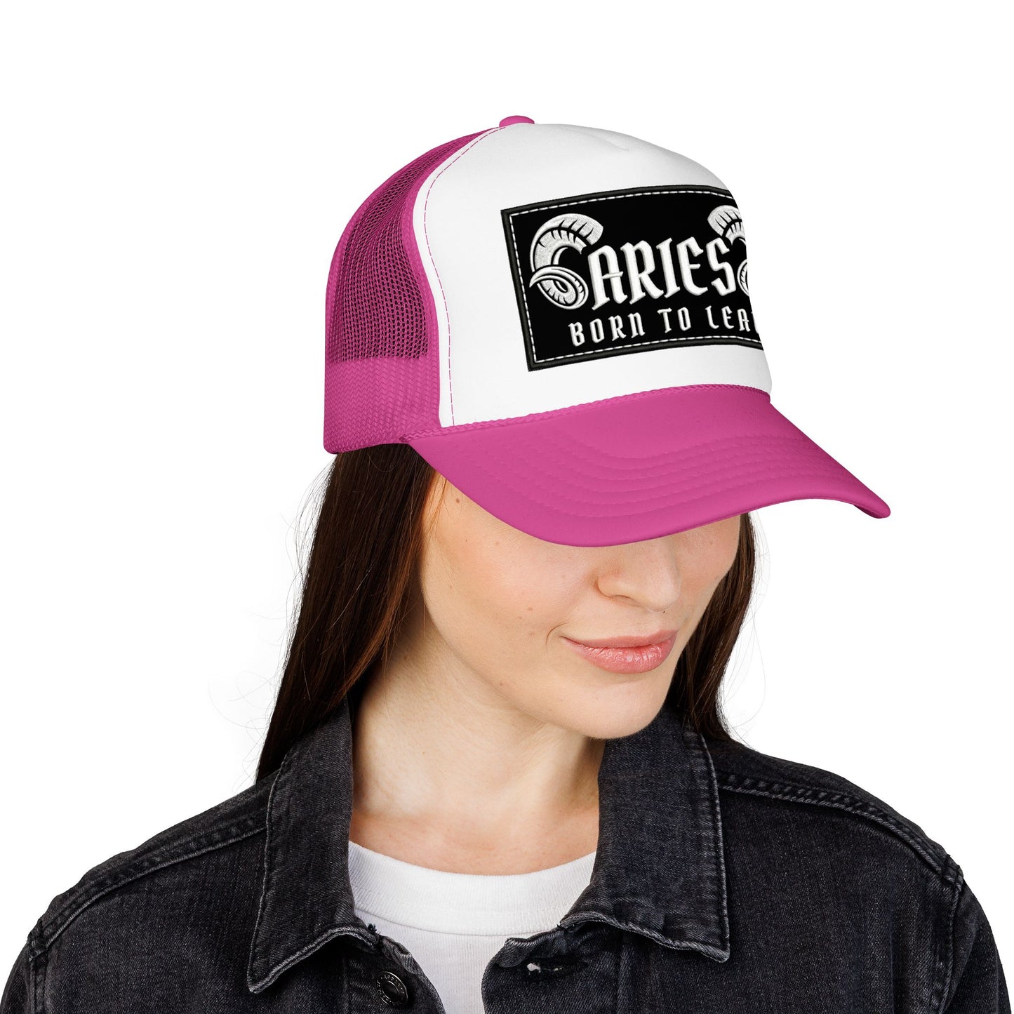 Trucker Hat - Aries 'Born to Lead' Zodiac Cap